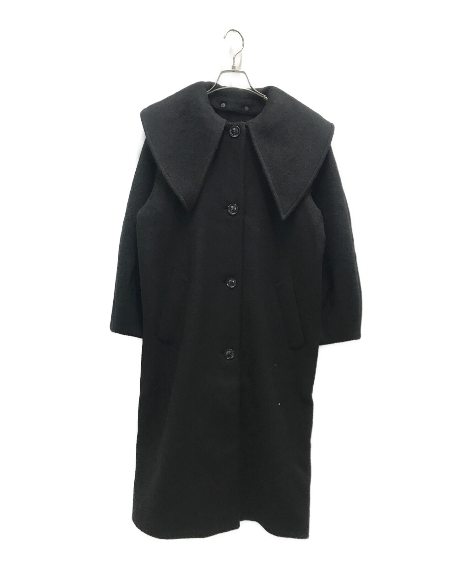 KOH.style (コースタイル) ビッグカラーコクーンスリーブコート ブラック サイズ:FREE 未使用品