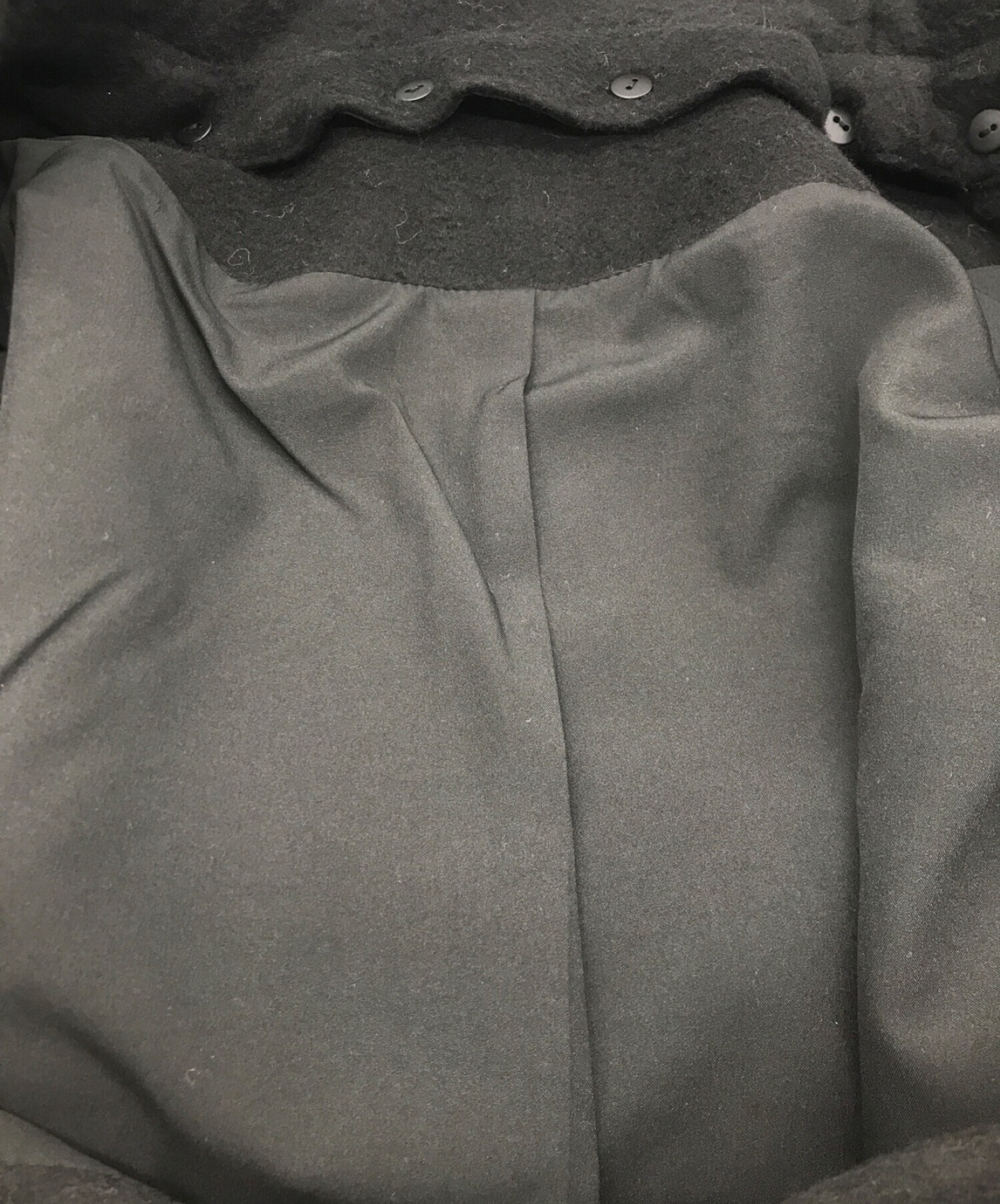 KOH.style (コースタイル) ビッグカラーコクーンスリーブコート ブラック サイズ:FREE 未使用品