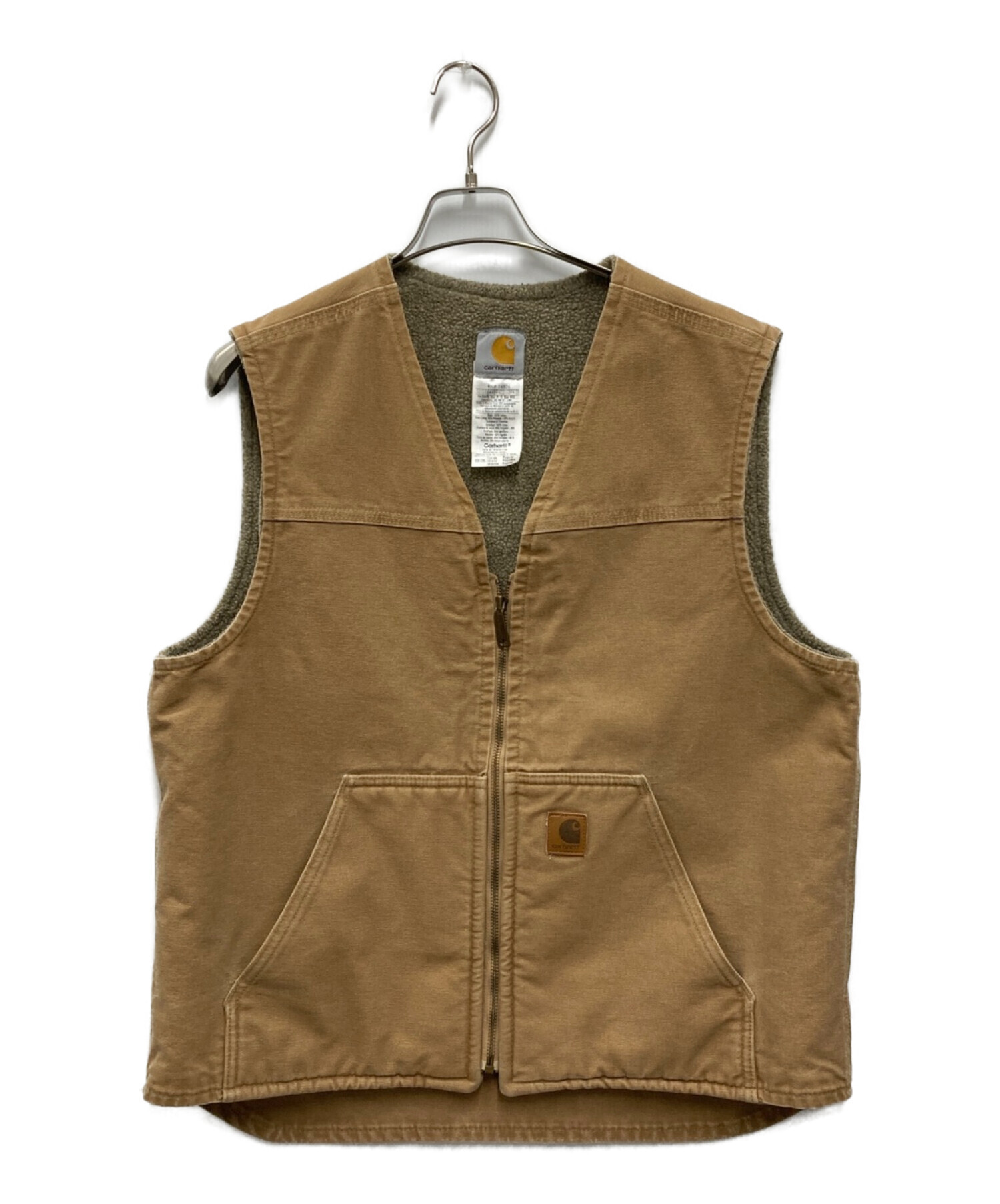 中古・古着通販】CarHartt (カーハート) ダックベスト ベージュ サイズ