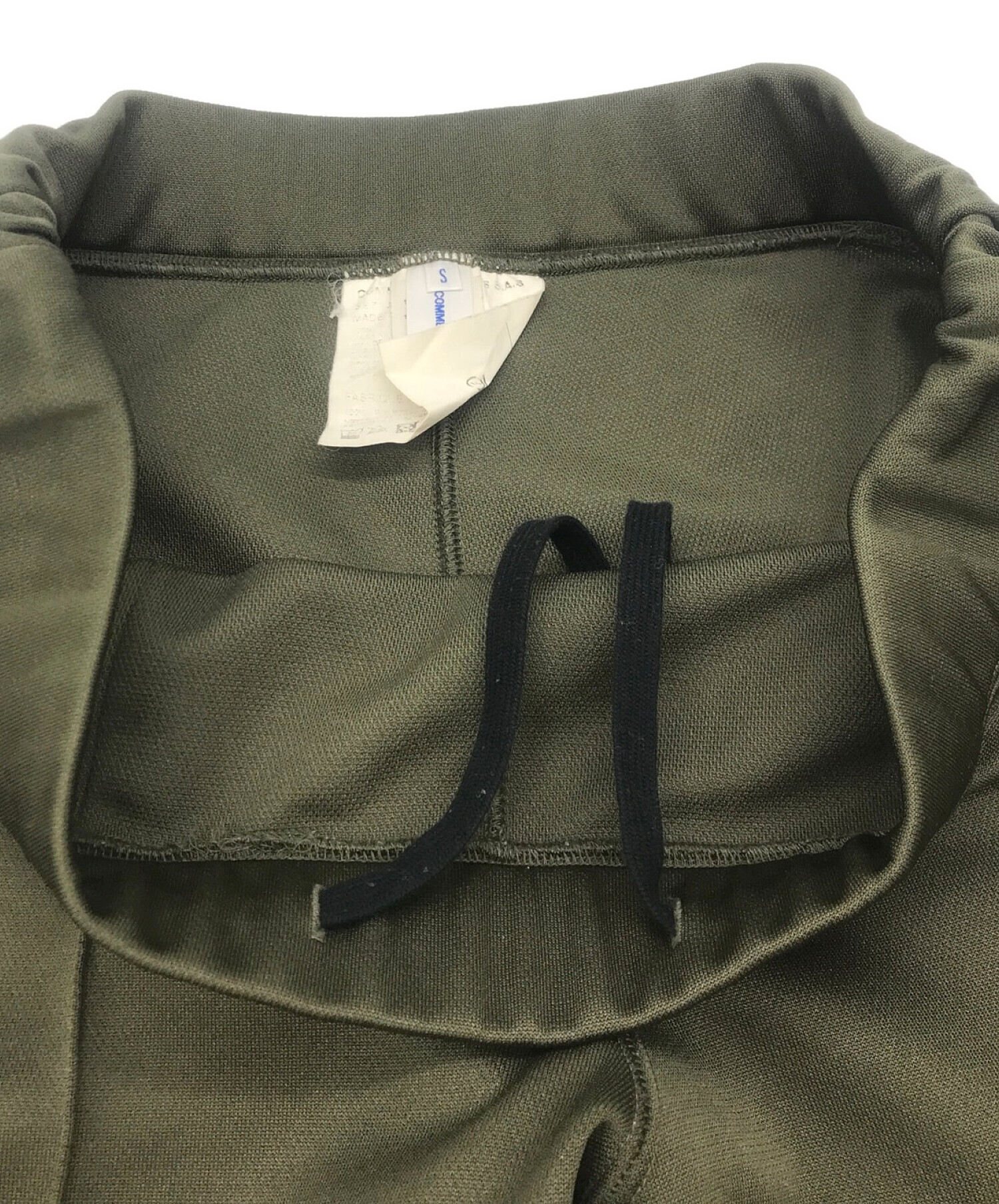 中古・古着通販】COMME des GARCONS (コムデギャルソン) サイドライントラックパンツ オリーブ サイズ:S｜ブランド・古着通販  トレファク公式【TREFAC FASHION】スマホサイト