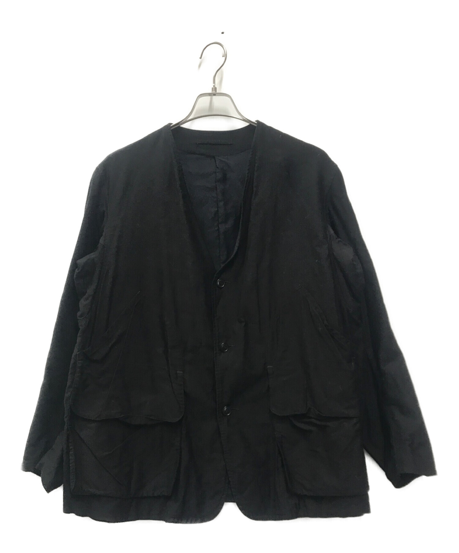 COMOLI (コモリ) コットンサテン ハンティングジャケット ブラック サイズ:2
