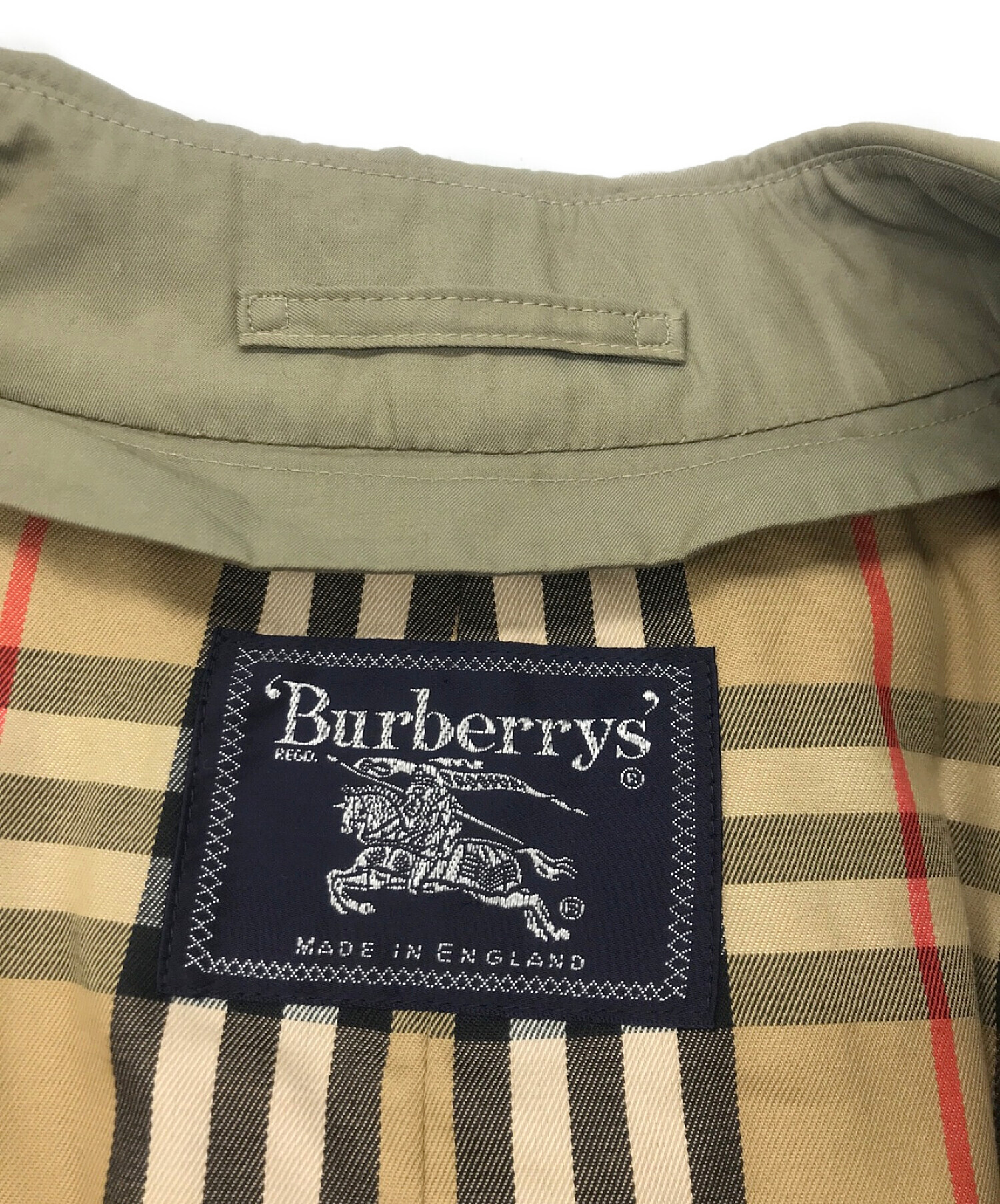 Burberry's (バーバリーズ) 裏ノバチェックトレンチコート カーキ サイズ:記載なし