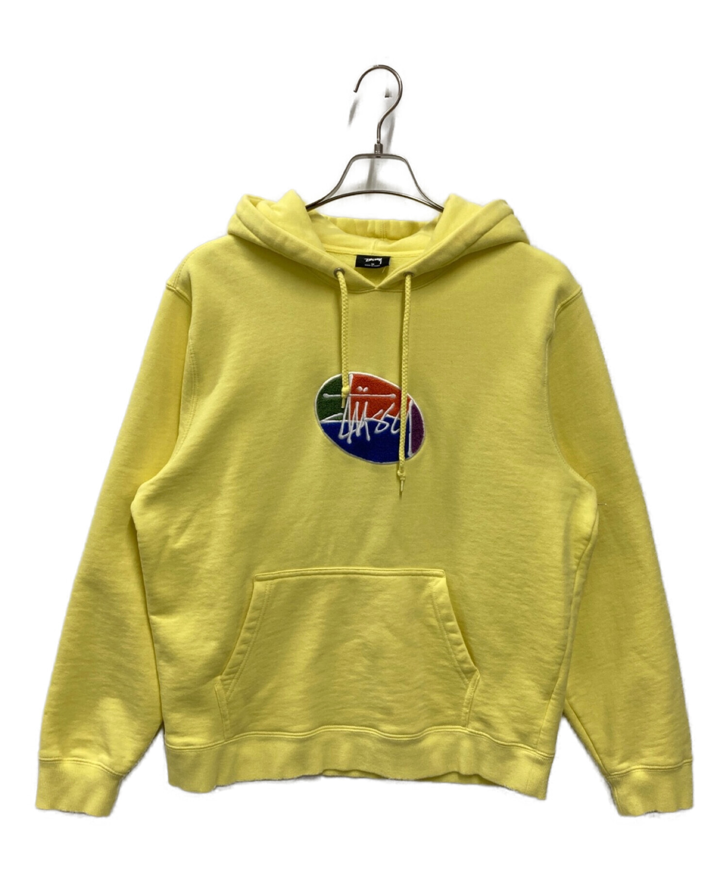 stussy (ステューシー) OVAL LOGO HOODIE イエロー サイズ:M