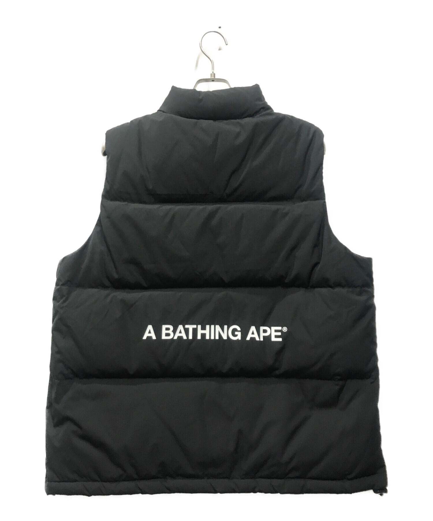 A BATHING APE (アベイシングエイプ) 中綿ベスト ブラック サイズ:L