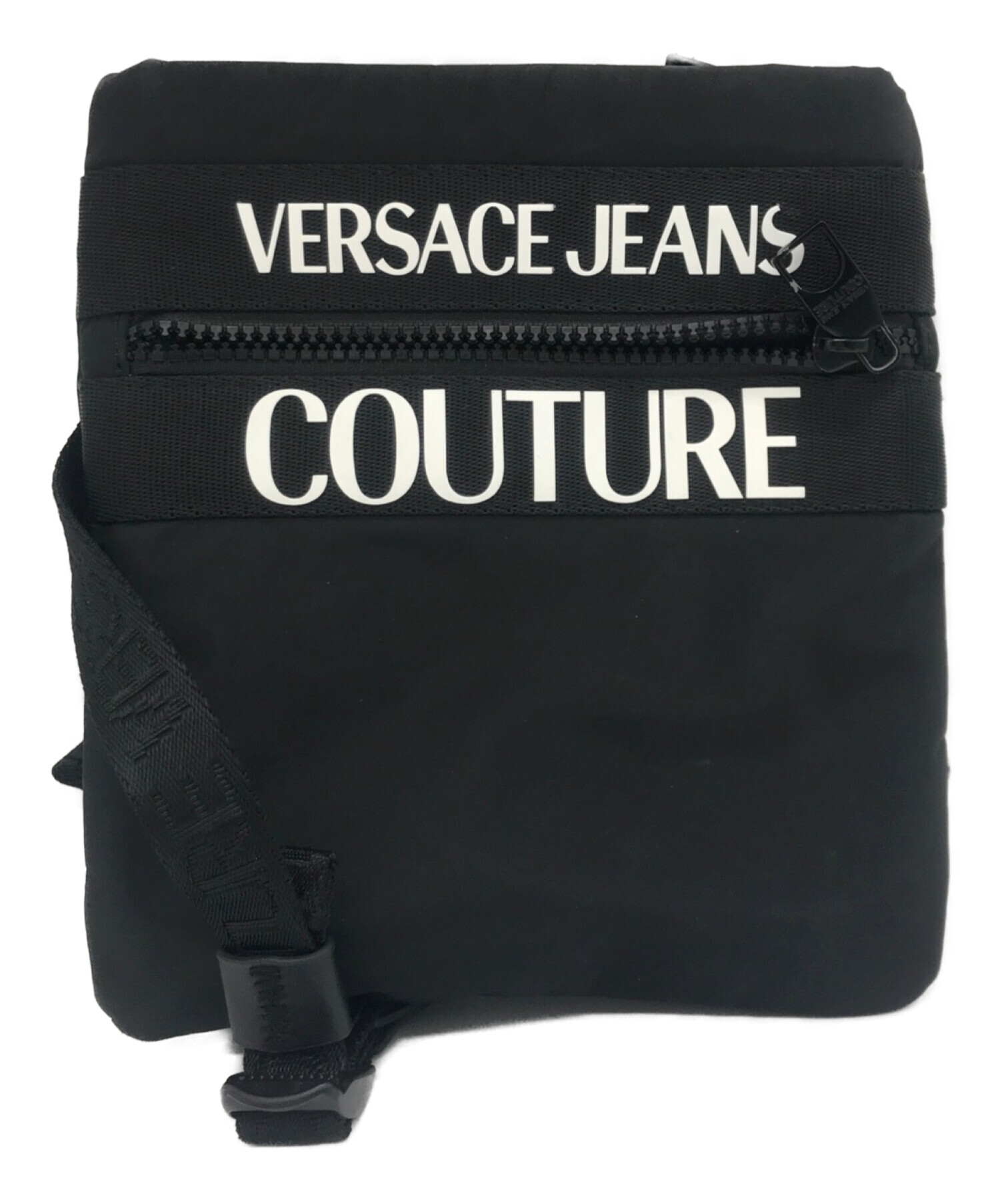 VERSACE JEANS COUTURE (ヴェルサーチ ジーンズクチュール) ショルダーポーチ ブラック