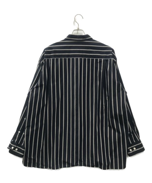 中古・古着通販】no. (ナンバー) REPLAY (リプレイ) OVERSIZE STRIPE SHIRTS ブラック  サイズ:2｜ブランド・古着通販 トレファク公式【TREFAC FASHION】スマホサイト