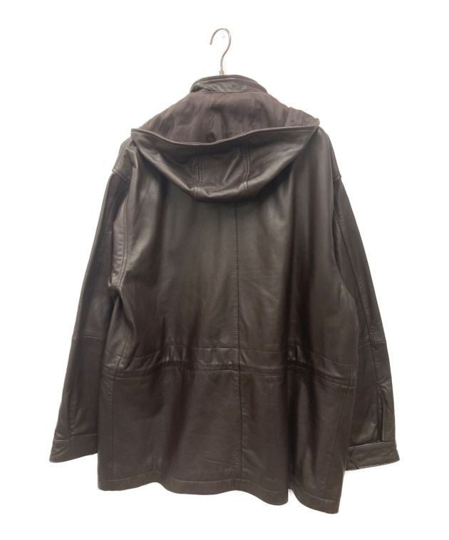 中古・古着通販】ZARA (ザラ) STUDIO NICHOLSON (スタジオニコルソン) ラムレザー パーカー ブラウン  サイズ:M｜ブランド・古着通販 トレファク公式【TREFAC FASHION】スマホサイト