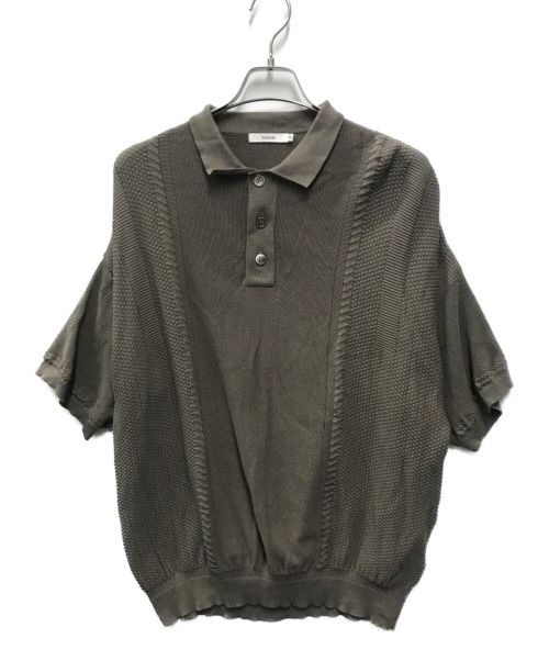 中古・古着通販】yashiki (ヤシキ) Tsubomi Knit Polo ベージュ サイズ:M｜ブランド・古着通販 トレファク公式【TREFAC  FASHION】スマホサイト