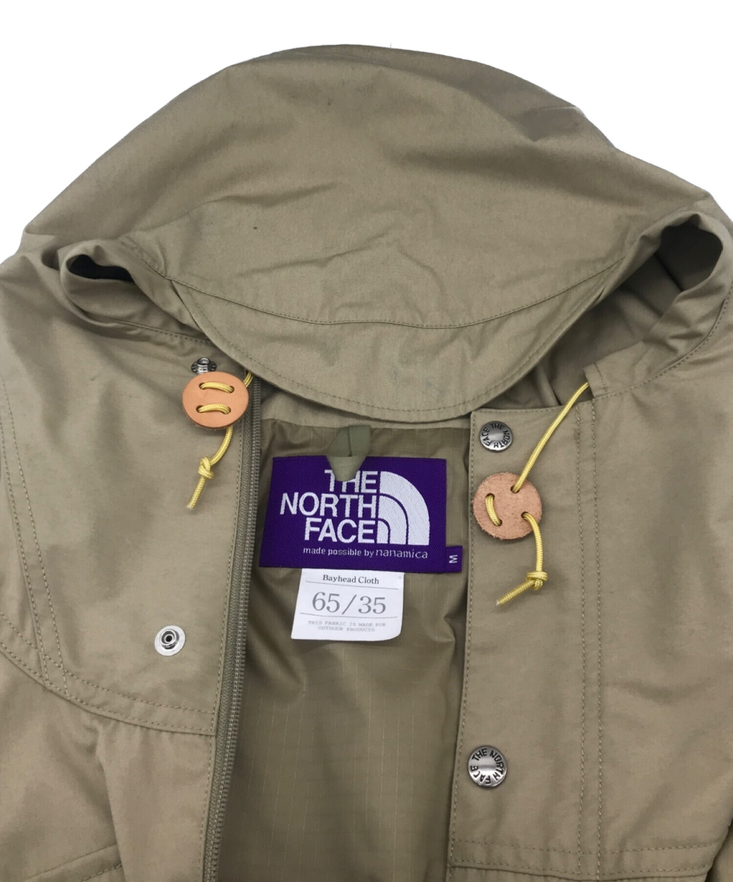 THE NORTHFACE PURPLELABEL (ザ・ノースフェイス パープルレーベル) nanamica (ナナミカ) 65/35  Mountain Parka ベージュ サイズ:M