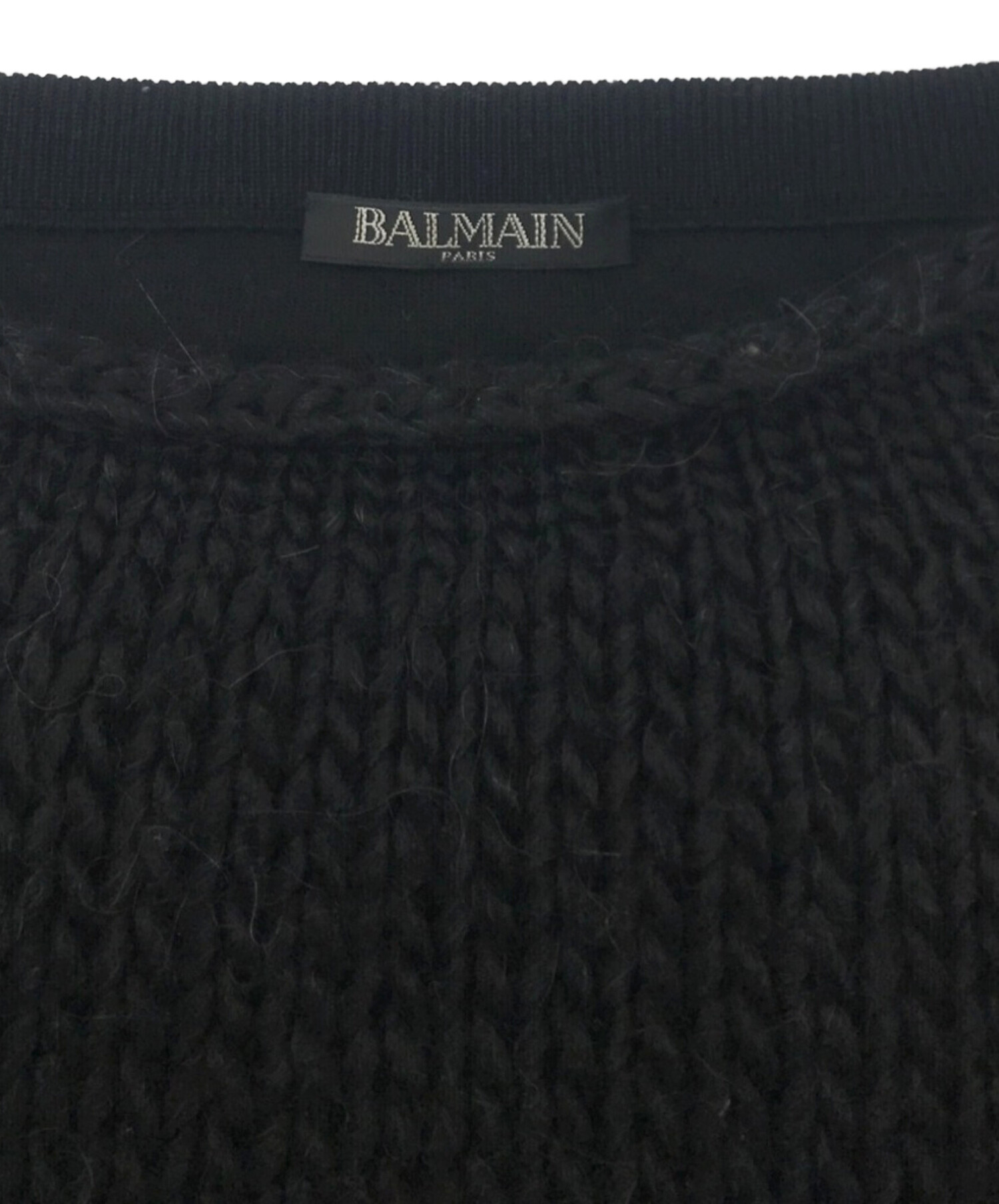 中古・古着通販】BALMAIN (バルマン) ルーズニットプルオーバー