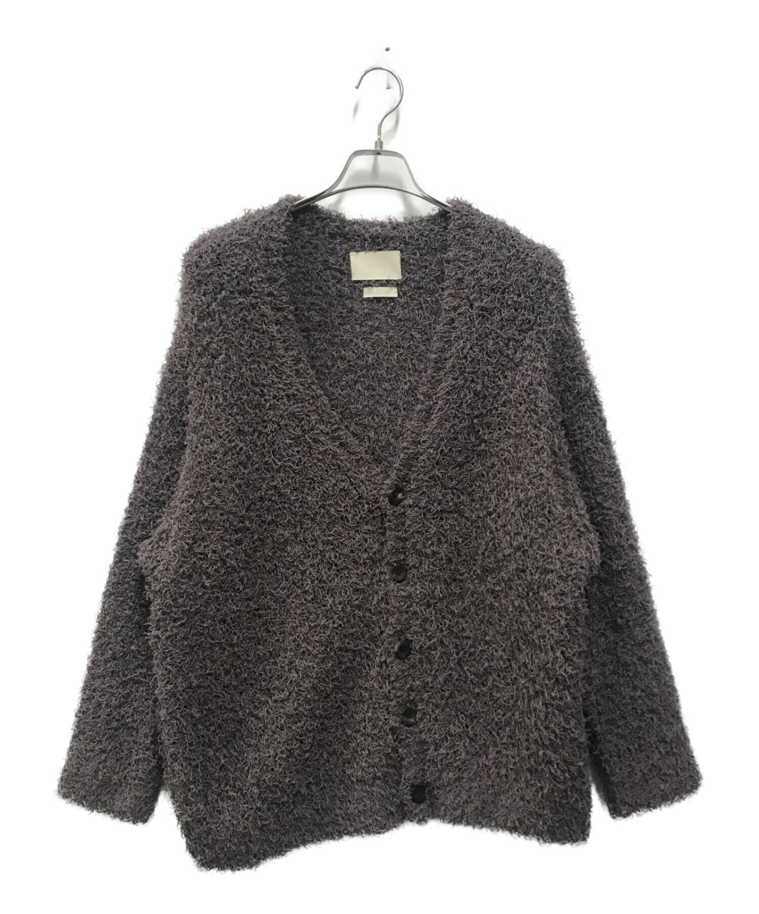 中古・古着通販】YOKE (ヨーク) BUSHY COTTON CARDIGAN パープル