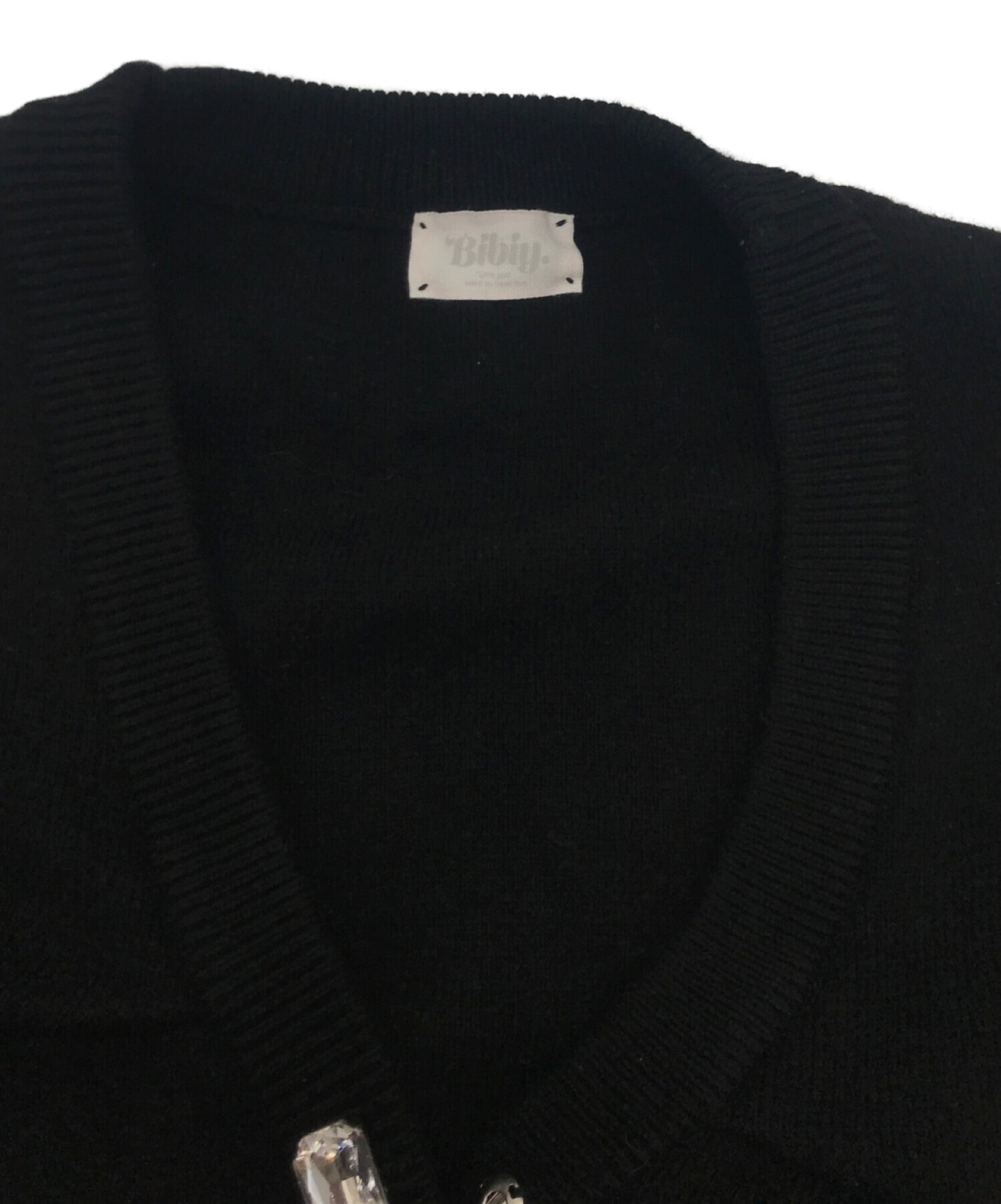 中古・古着通販】bibiy (ビビィ) EFFIE PUFF CARDIGAN ブラック サイズ ...