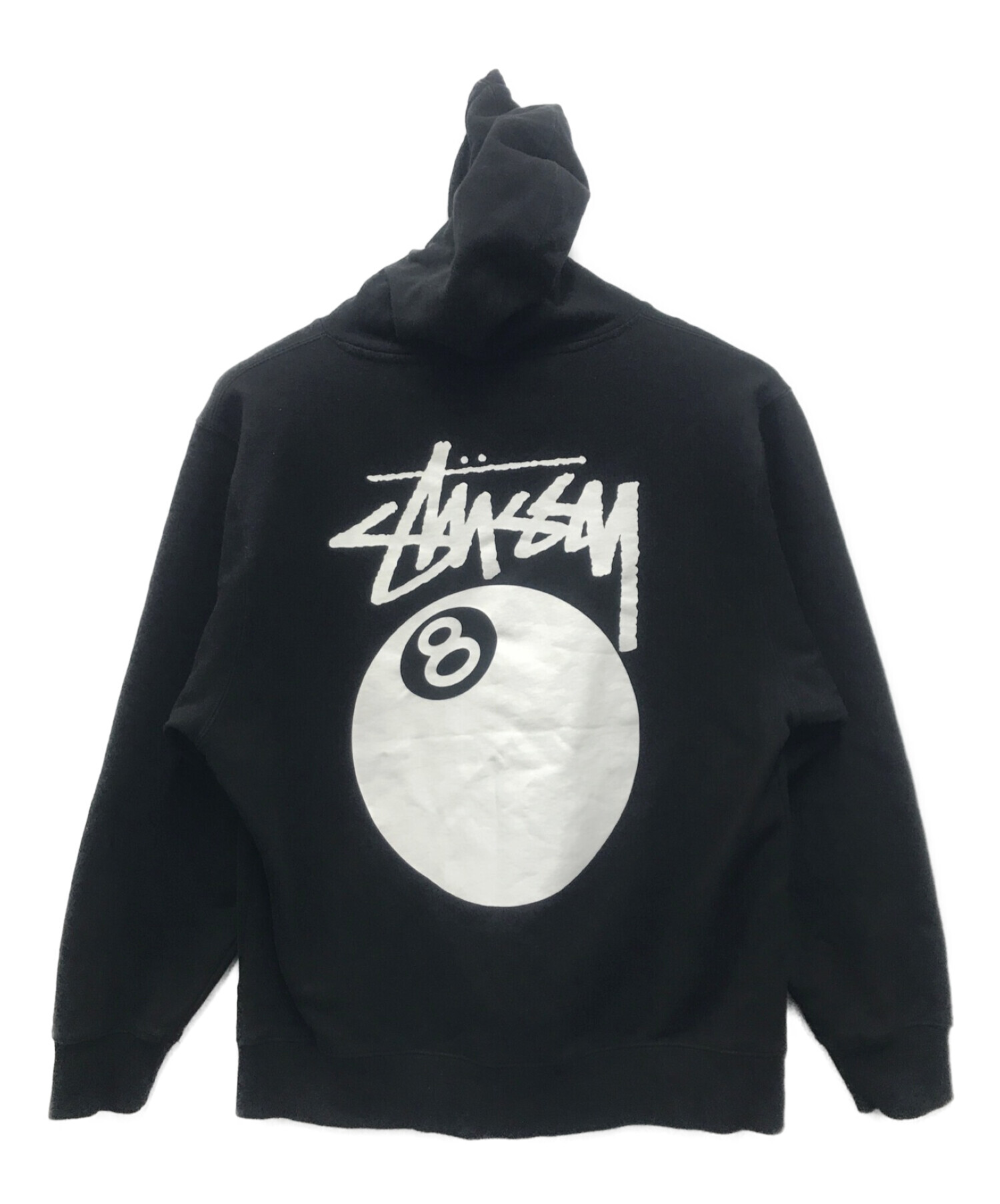 中古・古着通販】stussy (ステューシー) 8 BALL HOODIE ブラック