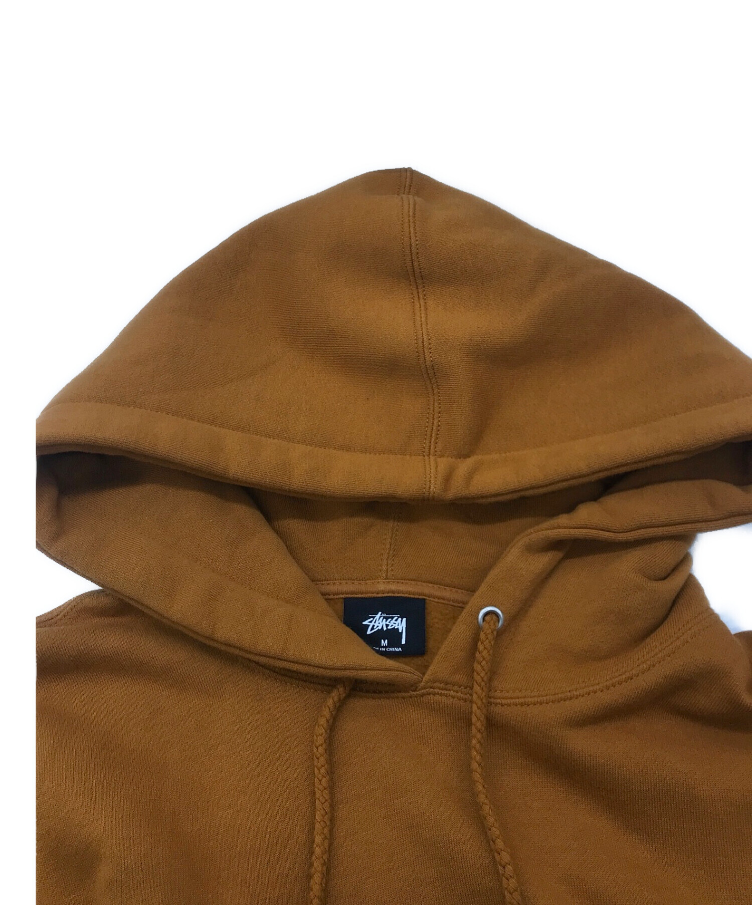 stussy (ステューシー) STOCK LOGO APP.HOODIE オレンジ サイズ:M