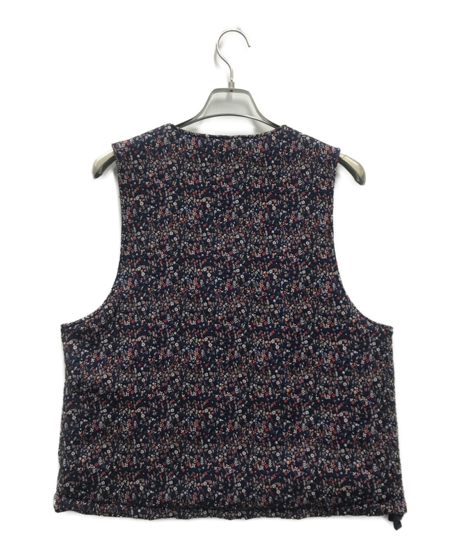 Engineered Garments (エンジニアド ガーメンツ) Cover Vest Mini Floral Jacquard ネイビー  サイズ:S