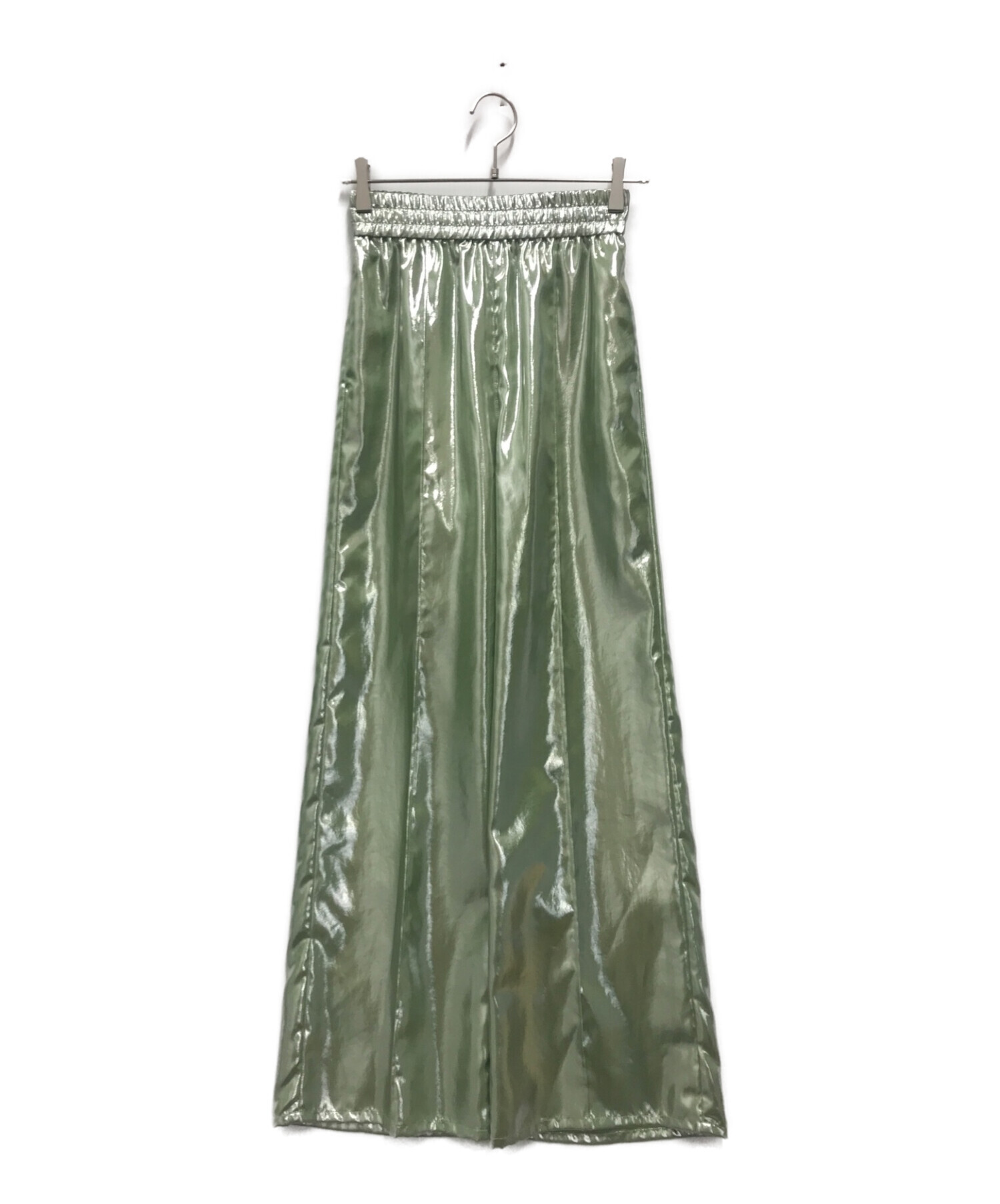 中古・古着通販】NOUNLESS (ナウンレス) SHINY EASY PANTS MATCHA 