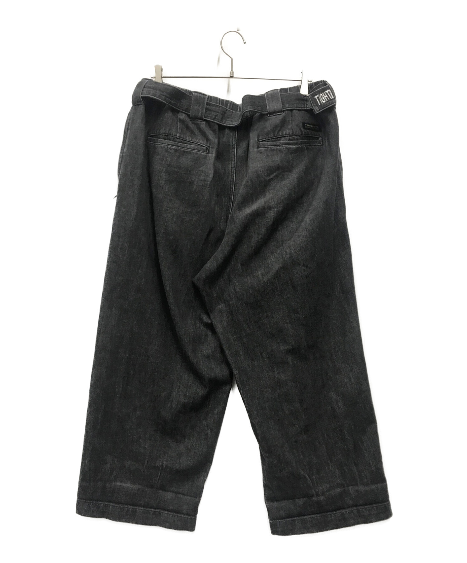 中古・古着通販】TIGHTBOOTH PRODVCTION (タイトブースプロダクション) DENIM BAGGY SLACKS ブラック サイズ:XL｜ブランド・古着通販  トレファク公式【TREFAC FASHION】スマホサイト