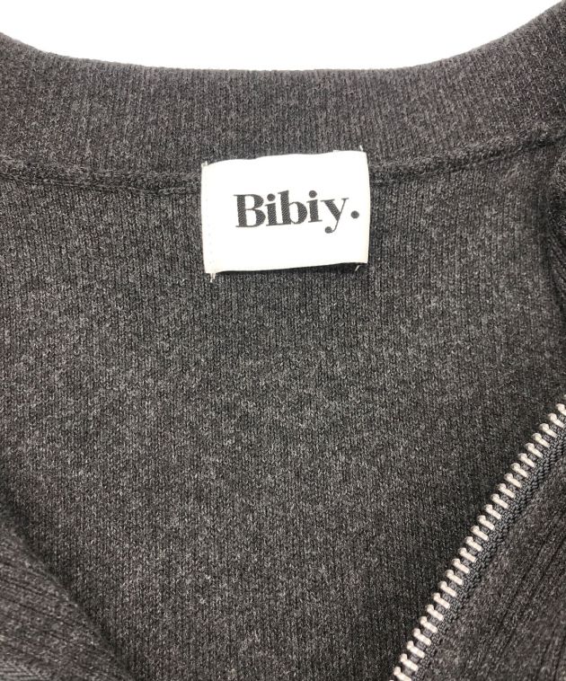 中古・古着通販】Bibiy (ビビィ) LISA PEPURAMU KNIT グレー×ブラック ...