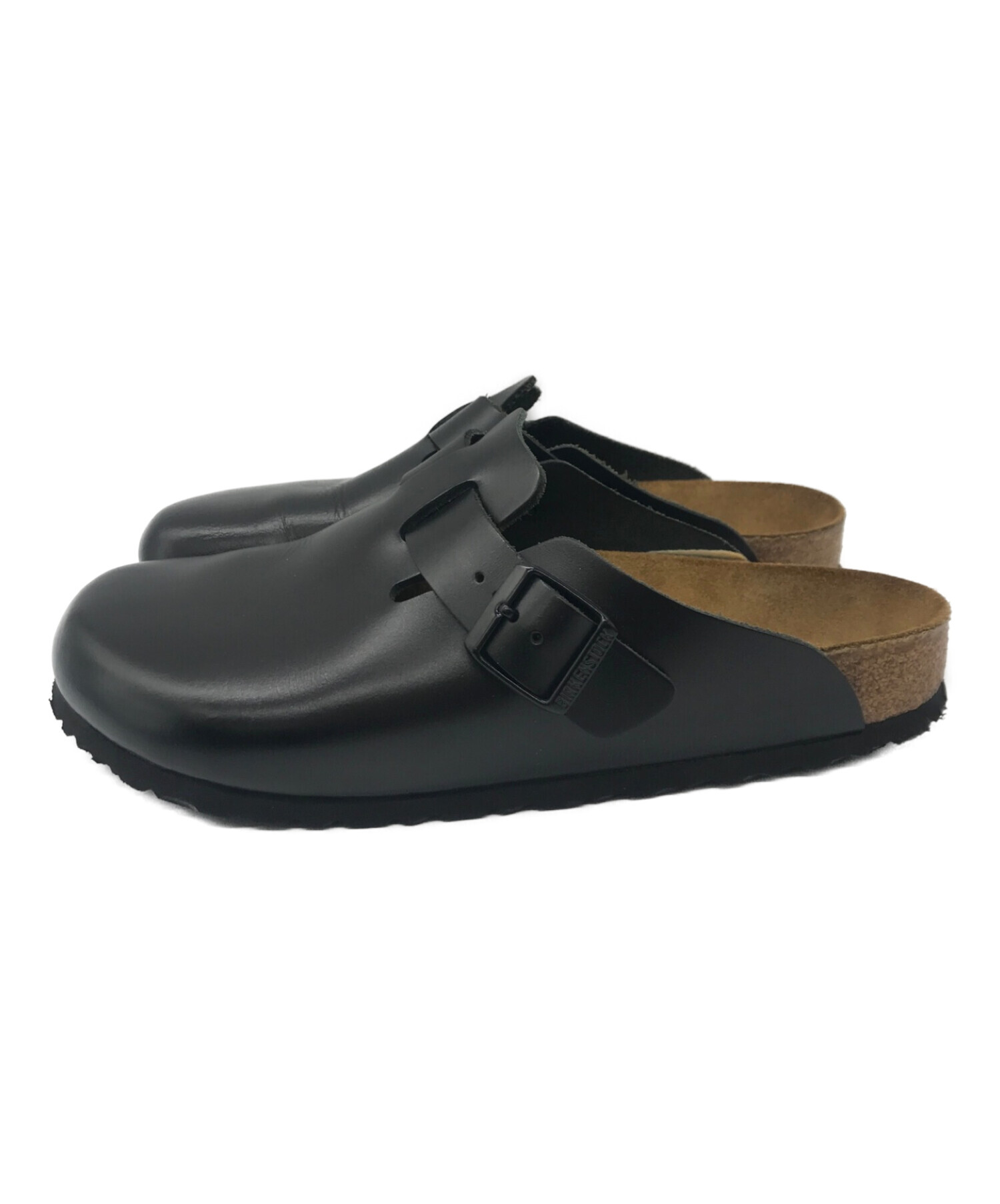 BIRKENSTOCK◇サンダル 36 BLK レザー - サンダル