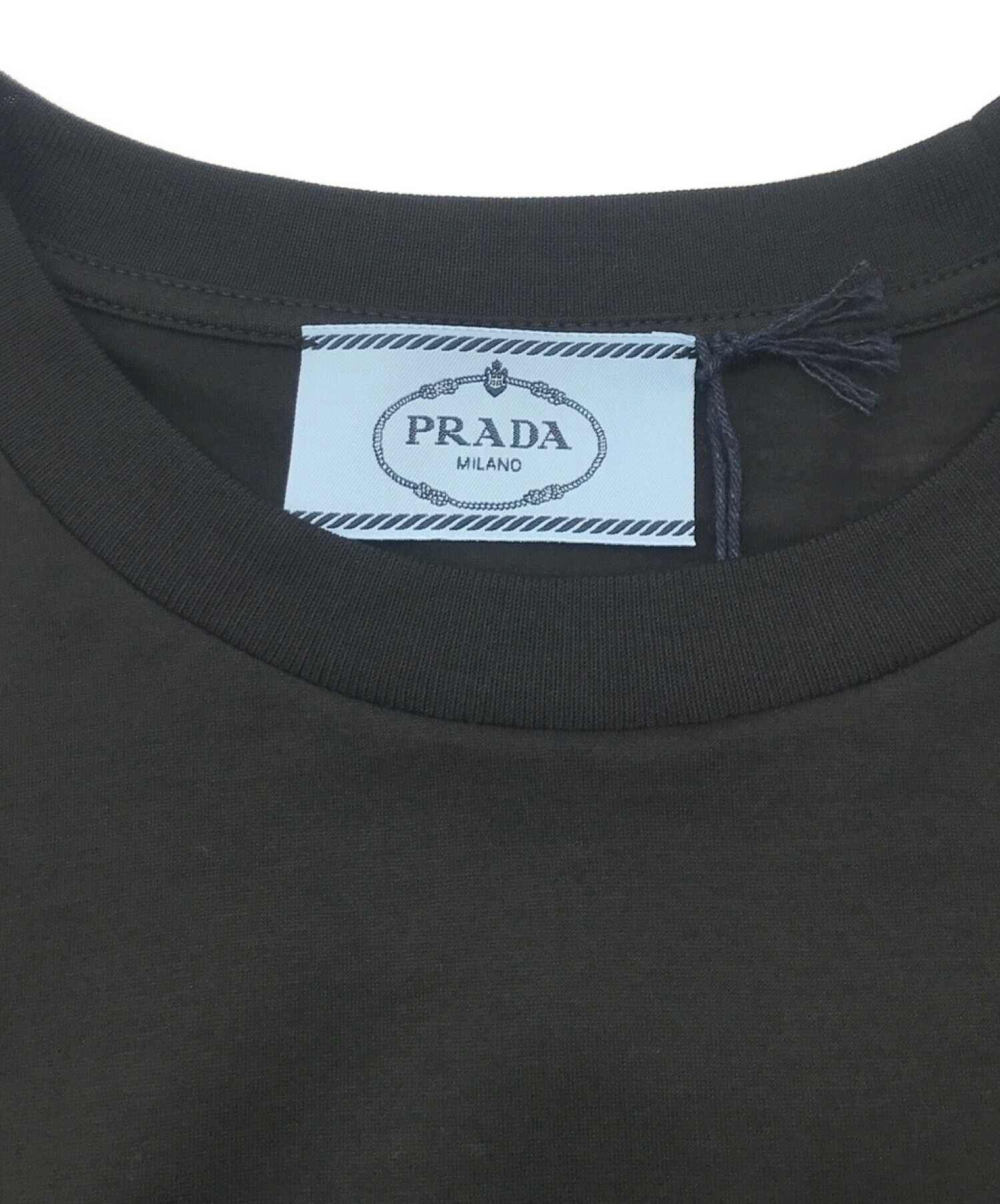 中古・古着通販】PRADA (プラダ) 半袖カットソー ブラック サイズ:M