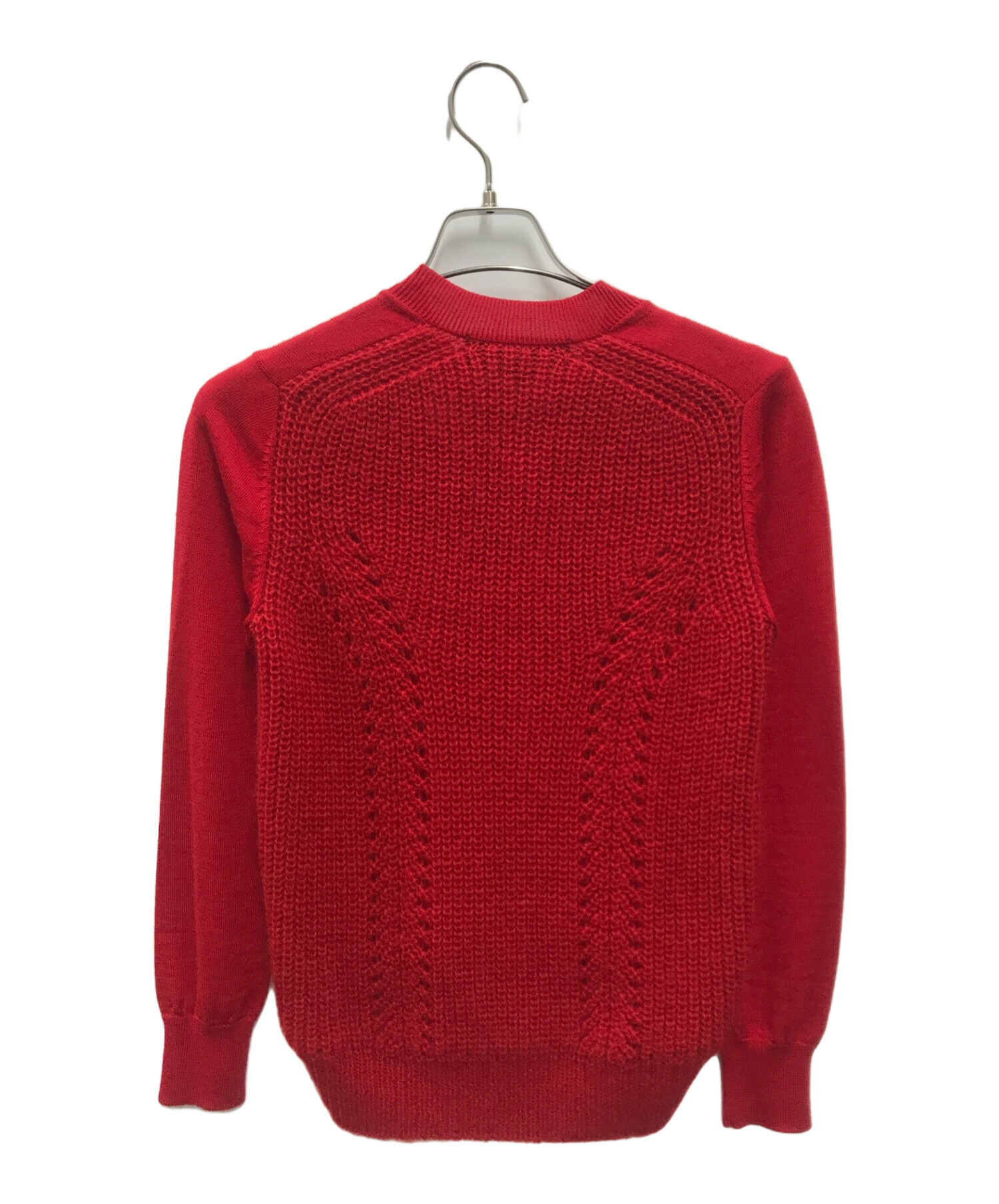 中古・古着通販】tricot COMME des GARCONS (トリココムデギャルソン) バック ローゲージカーディガン レッド サイズ:S｜ブランド・古着通販  トレファク公式【TREFAC FASHION】スマホサイト