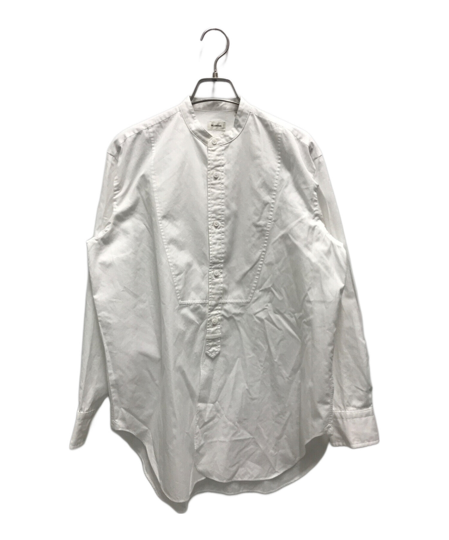 BLAMINK (ブラミンク) コットンバンドカラーシャツ ホワイト サイズ:36