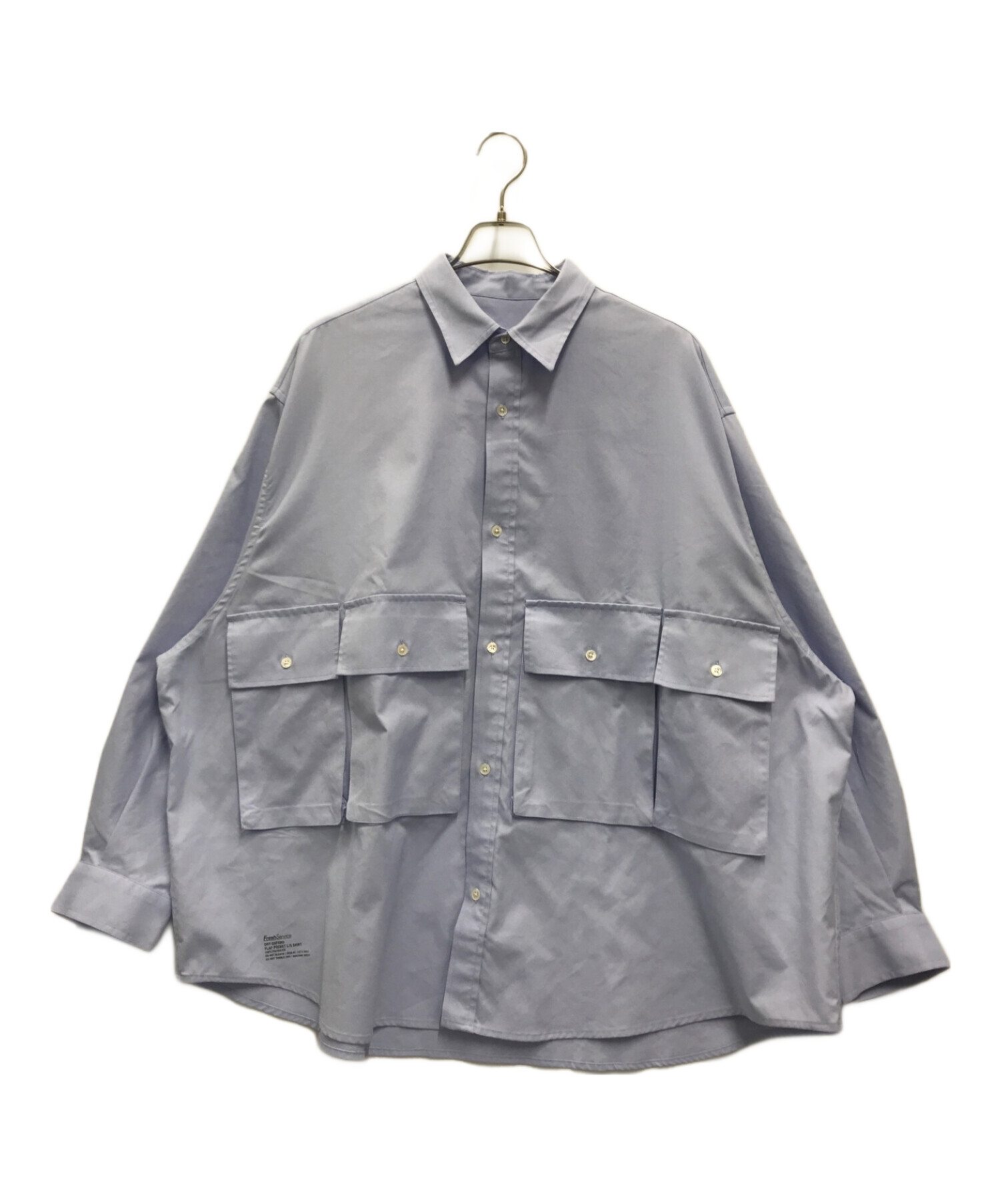 中古・古着通販】FreshService (フレッシュサービス) DRY OXFORD FLAP POCKET L/S SHIRT ブルー  サイズ:記載なし｜ブランド・古着通販 トレファク公式【TREFAC FASHION】スマホサイト