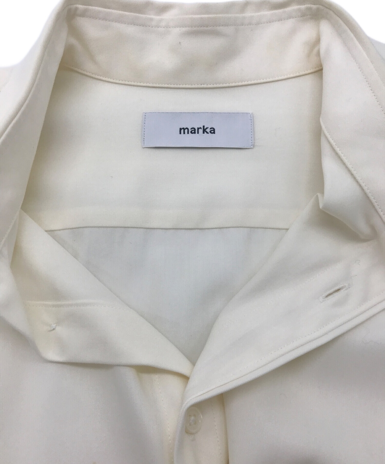 MARKA (マーカ) STUDIOUS別注/WIDE COLLAR SHIRT ホワイト サイズ:S