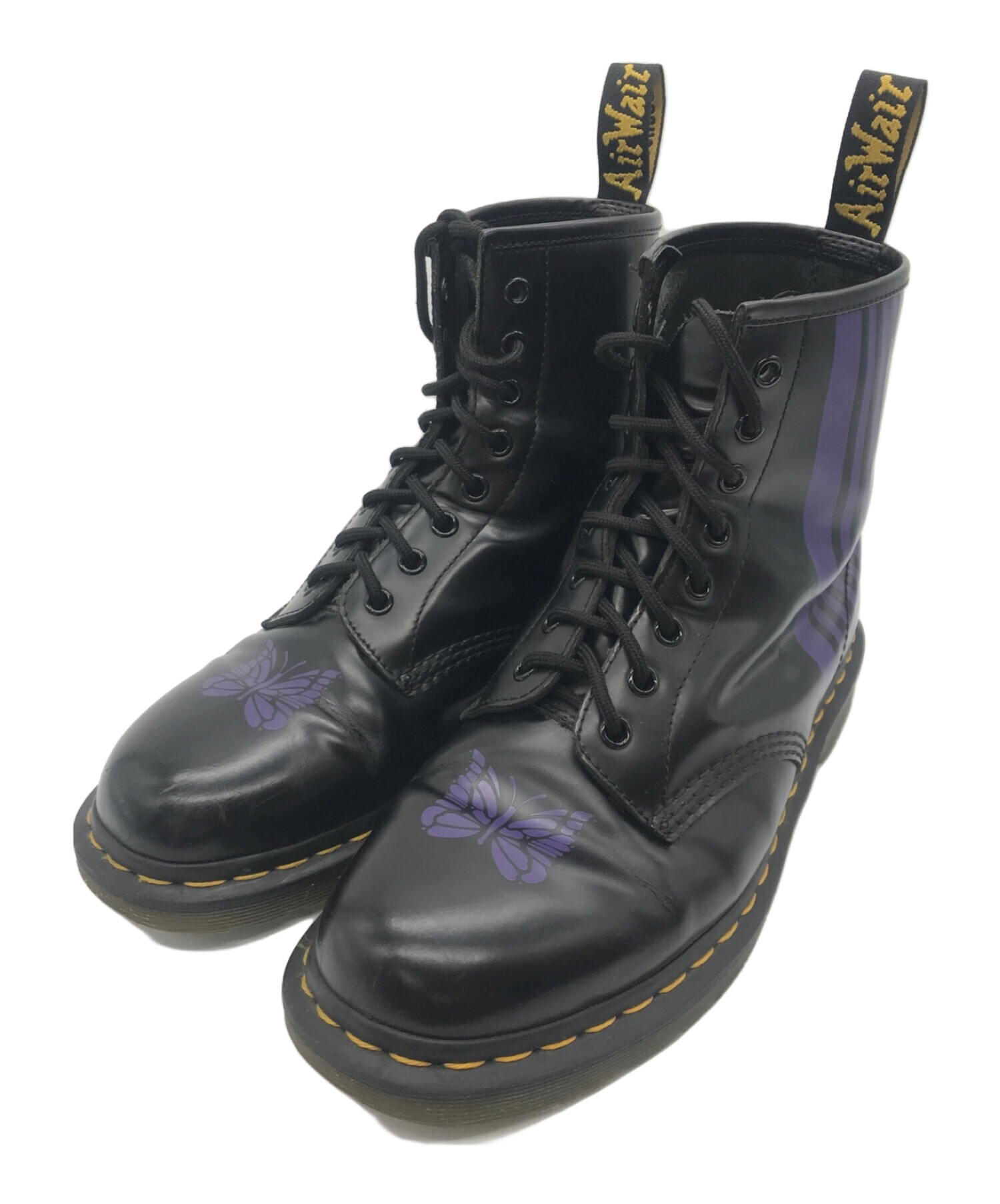 Dr.Martens (ドクターマーチン) Needles (ニードルズ) 8 Holes Stripe Boots ブラック サイズ:27cm