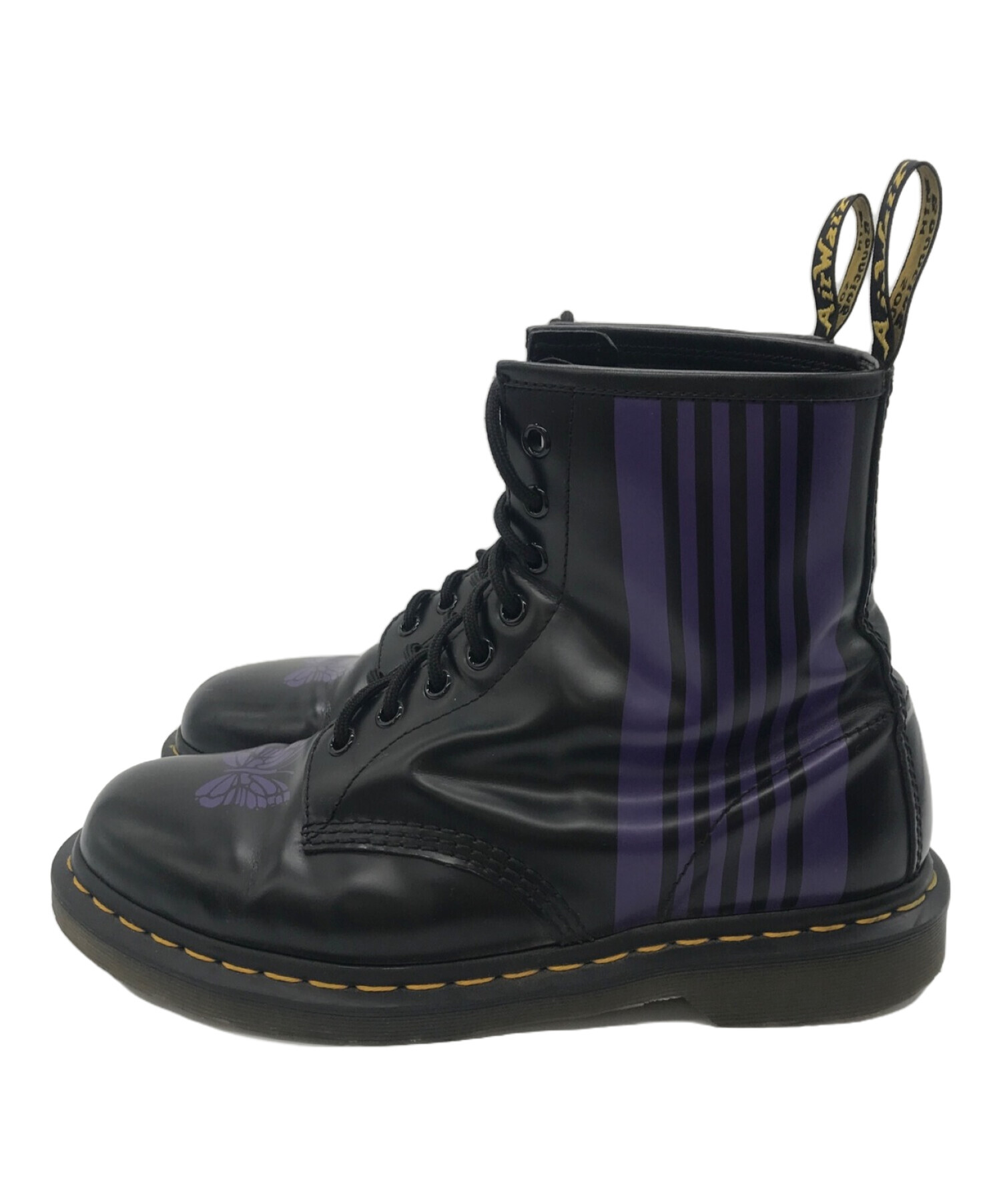 Dr.Martens (ドクターマーチン) Needles (ニードルズ) 8 Holes Stripe Boots ブラック サイズ:27cm