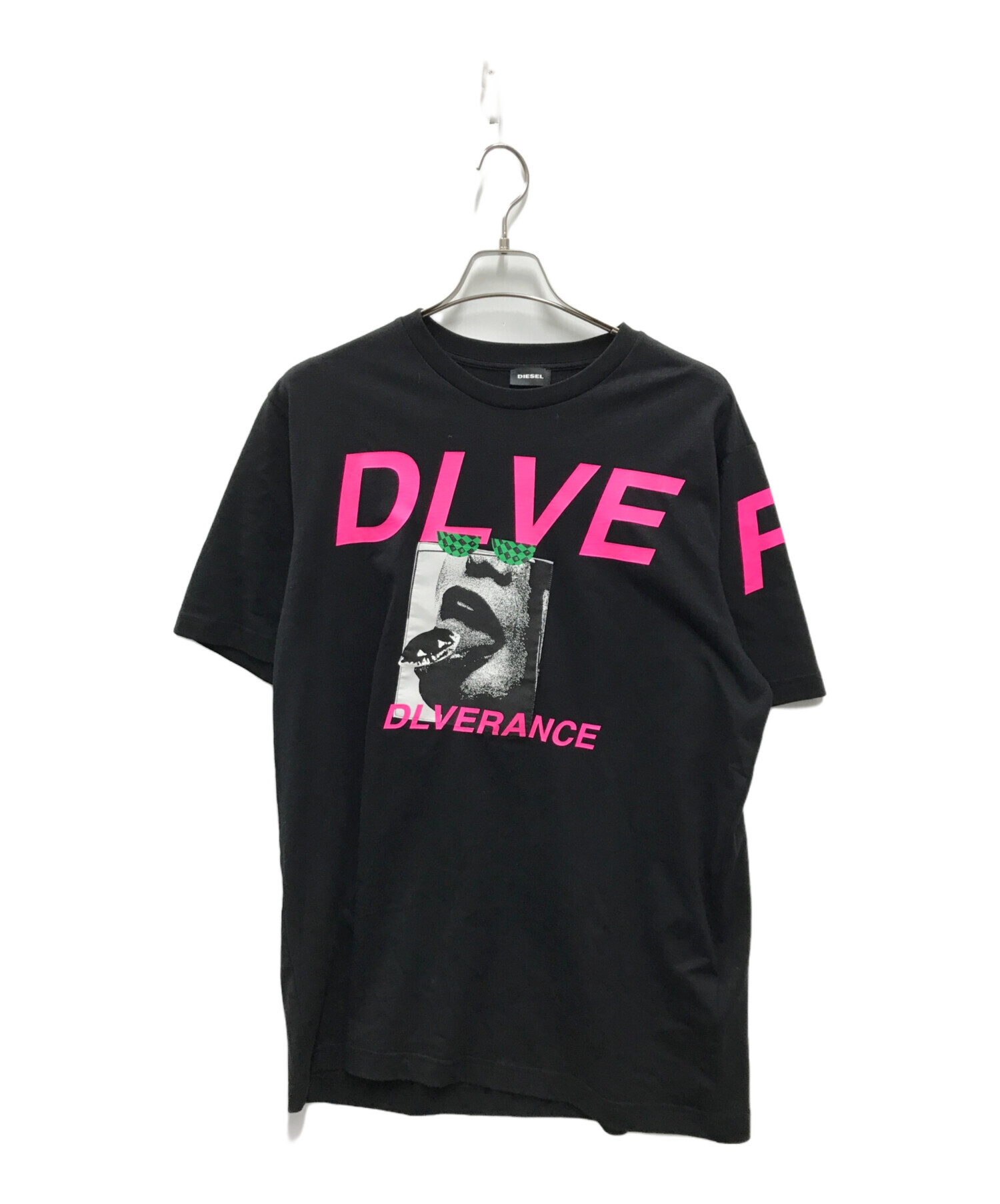 DIESEL (ディーゼル) DLVERANCEプリントTシャツ ブラック サイズ:XL