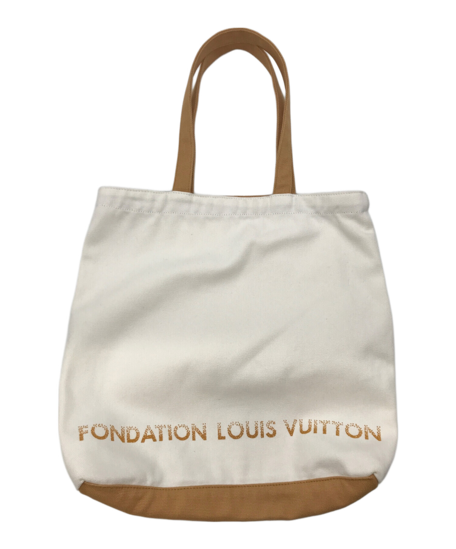 中古・古着通販】FONDATION LOUIS VUITTON (フォンダシオンルイヴィトン) フォンダシオントートバッグ  ベージュ｜ブランド・古着通販 トレファク公式【TREFAC FASHION】スマホサイト