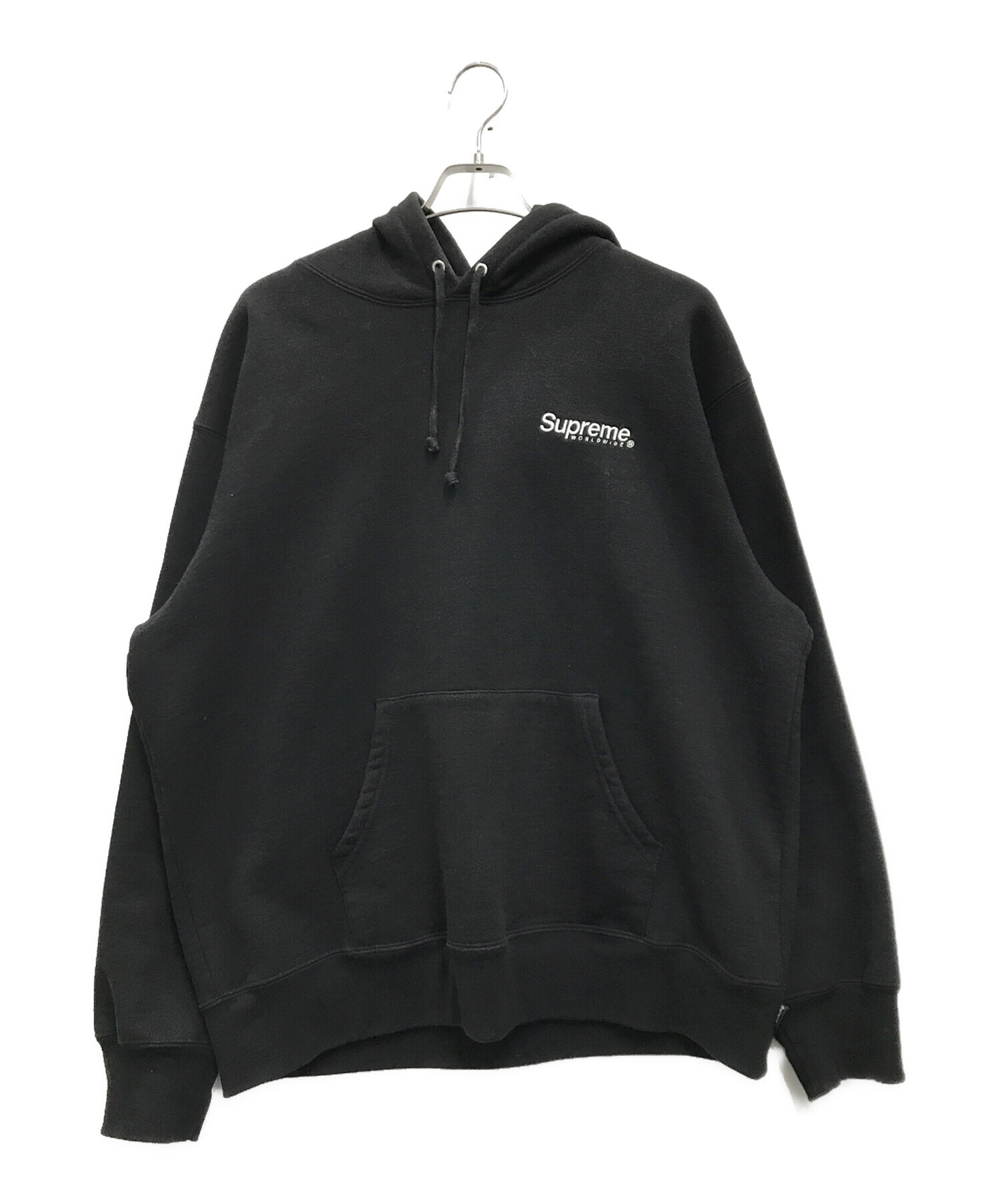 中古・古着通販】Supreme (シュプリーム) 23SS Worldwide Hooded Sweatshirt ブラック  サイズ:L｜ブランド・古着通販 トレファク公式【TREFAC FASHION】スマホサイト