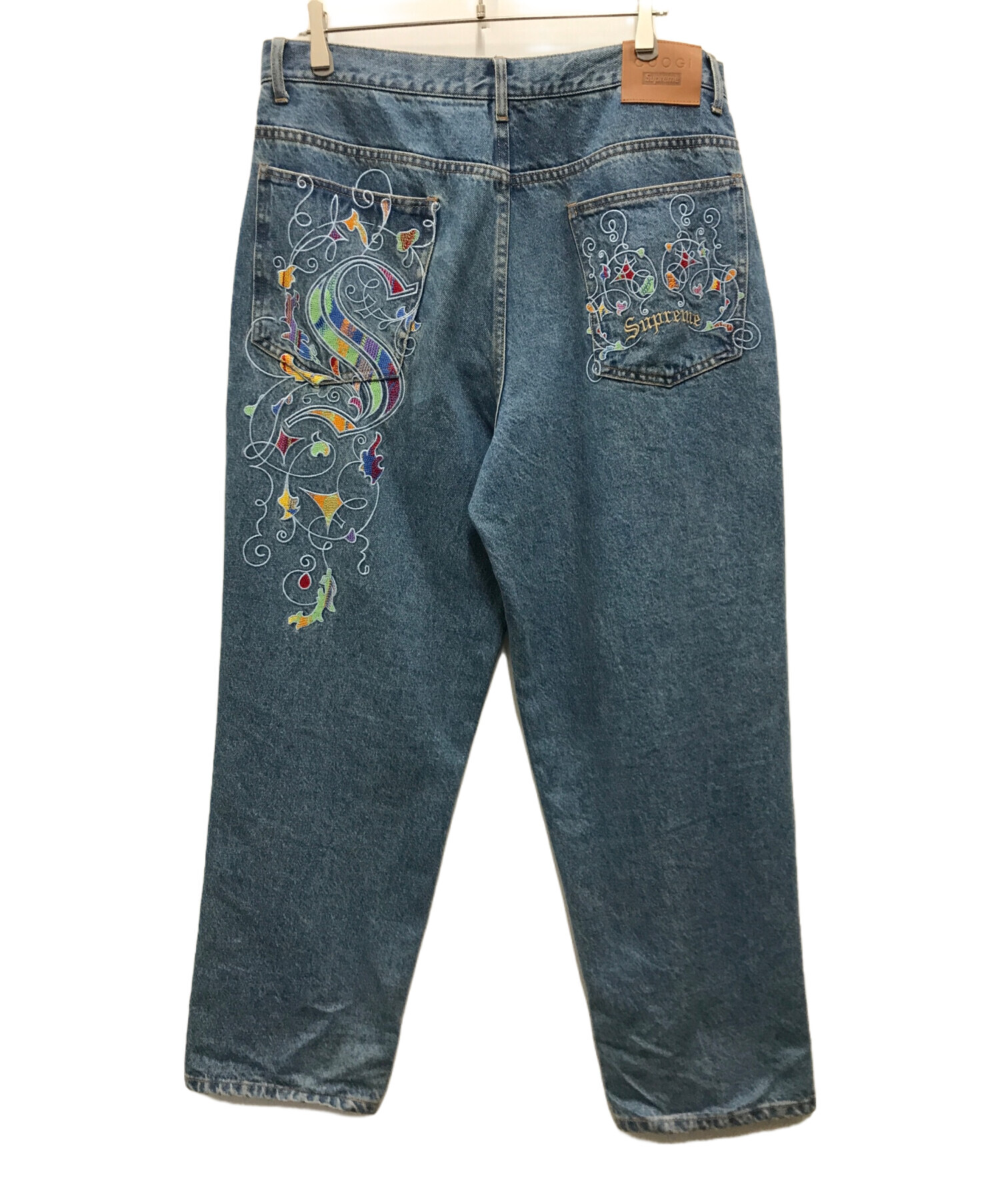 中古・古着通販】Supreme (シュプリーム) Coogi (クージー) 23SS Baggy Jean 刺繍ロゴ バギージーンズ ブルー  サイズ:W34｜ブランド・古着通販 トレファク公式【TREFAC FASHION】スマホサイト