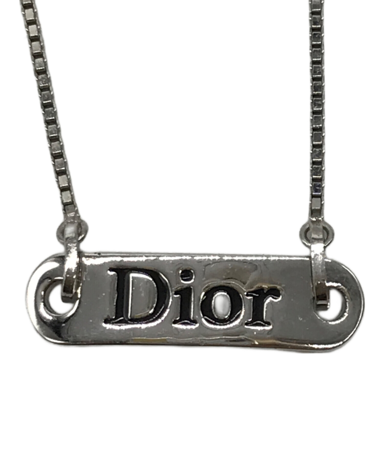 中古・古着通販】Christian Dior (クリスチャン ディオール) ロゴプレートブレスレット シルバー｜ブランド・古着通販  トレファク公式【TREFAC FASHION】スマホサイト