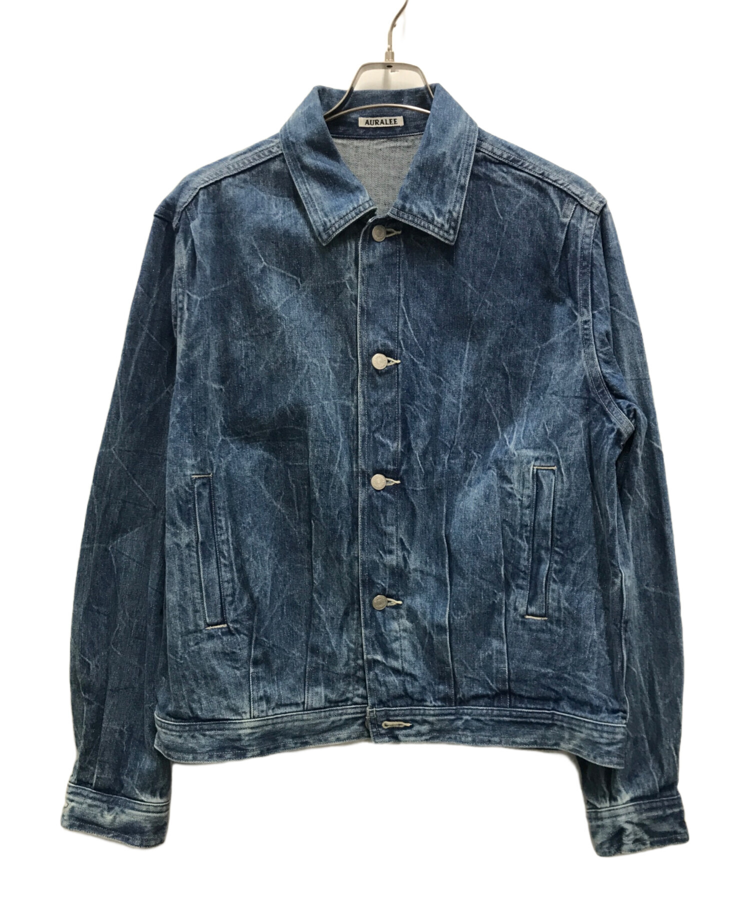 中古・古着通販】AURALEE (オーラリー) Selvedge Faded Light Denim Blouson インディゴ  サイズ:4｜ブランド・古着通販 トレファク公式【TREFAC FASHION】スマホサイト