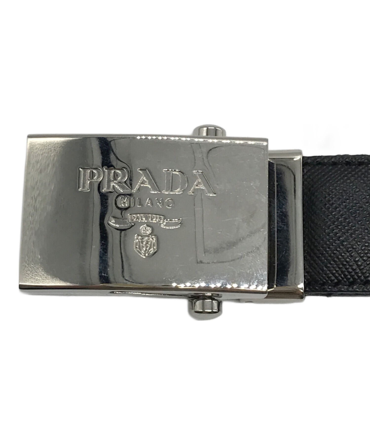 中古・古着通販】PRADA (プラダ) ロゴデザインガチャベルト ブラック｜ブランド・古着通販 トレファク公式【TREFAC  FASHION】スマホサイト