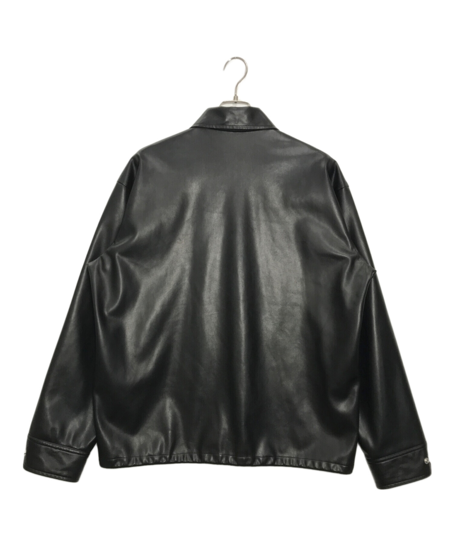 中古・古着通販】TOGA VIRILIS (トーガ ビリリース) Fake leather blouson(フェイク レザー ブルゾン) ブラック  サイズ:48｜ブランド・古着通販 トレファク公式【TREFAC FASHION】スマホサイト