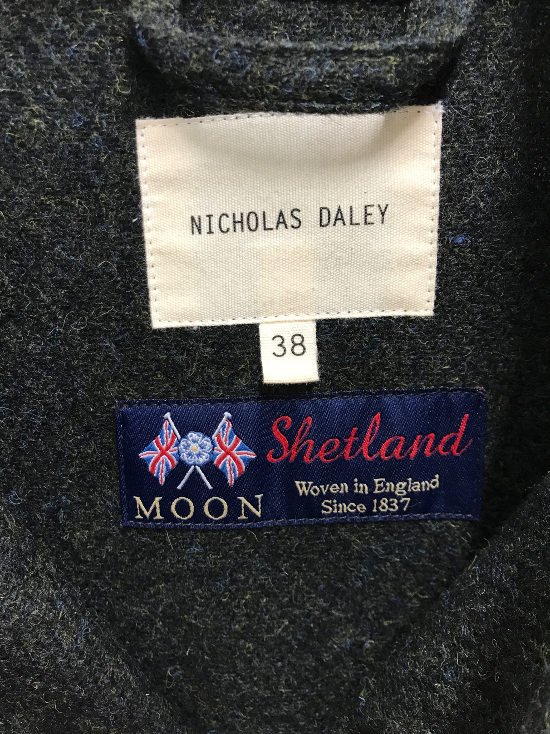 中古・古着通販】nicholas daley (ニコラス デイリー) ポケット切替ウールジャケット グリーン サイズ:38｜ブランド・古着通販  トレファク公式【TREFAC FASHION】スマホサイト