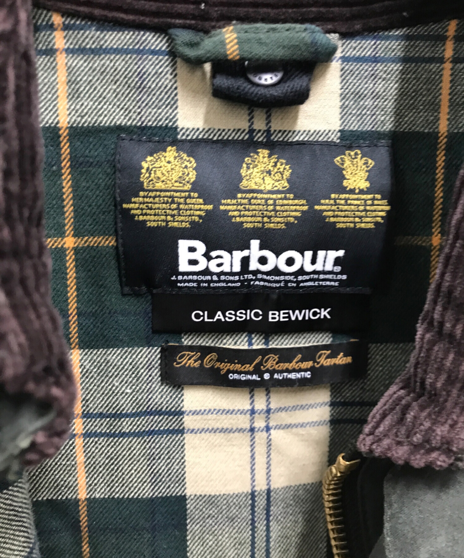 中古・古着通販】Barbour (バブアー) CLASSIC BEWICK JACKET(クラシック ビュイック ジャケット) カーキ  サイズ:36｜ブランド・古着通販 トレファク公式【TREFAC FASHION】スマホサイト