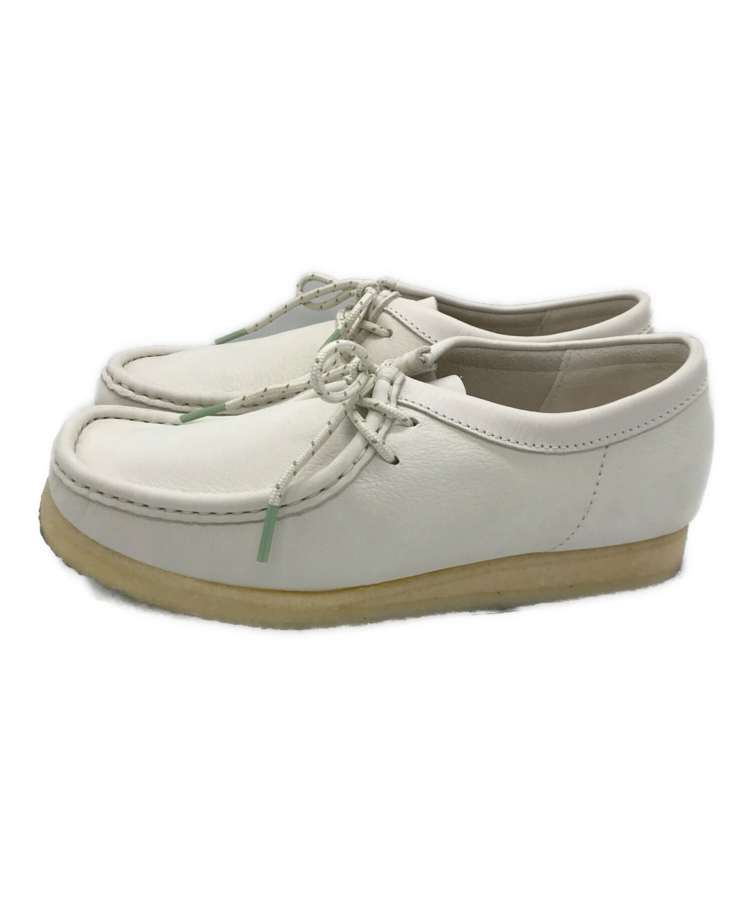 中古・古着通販】CLARKS (クラークス) Wallabee Off White Nubuck(ワラビー オフ ホワイト ヌバック) ホワイト  サイズ:US8｜ブランド・古着通販 トレファク公式【TREFAC FASHION】スマホサイト