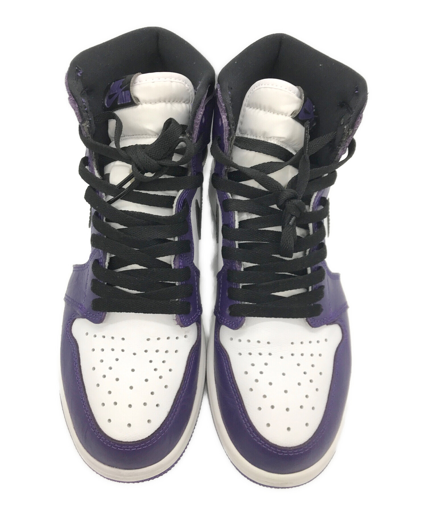 NIKE (ナイキ) Air Jordan 1 Retro High OG Court Purple(エアー ジョーダン 1 レトロ ハイ オージー  コート パープル) パープル サイズ:27.5cm