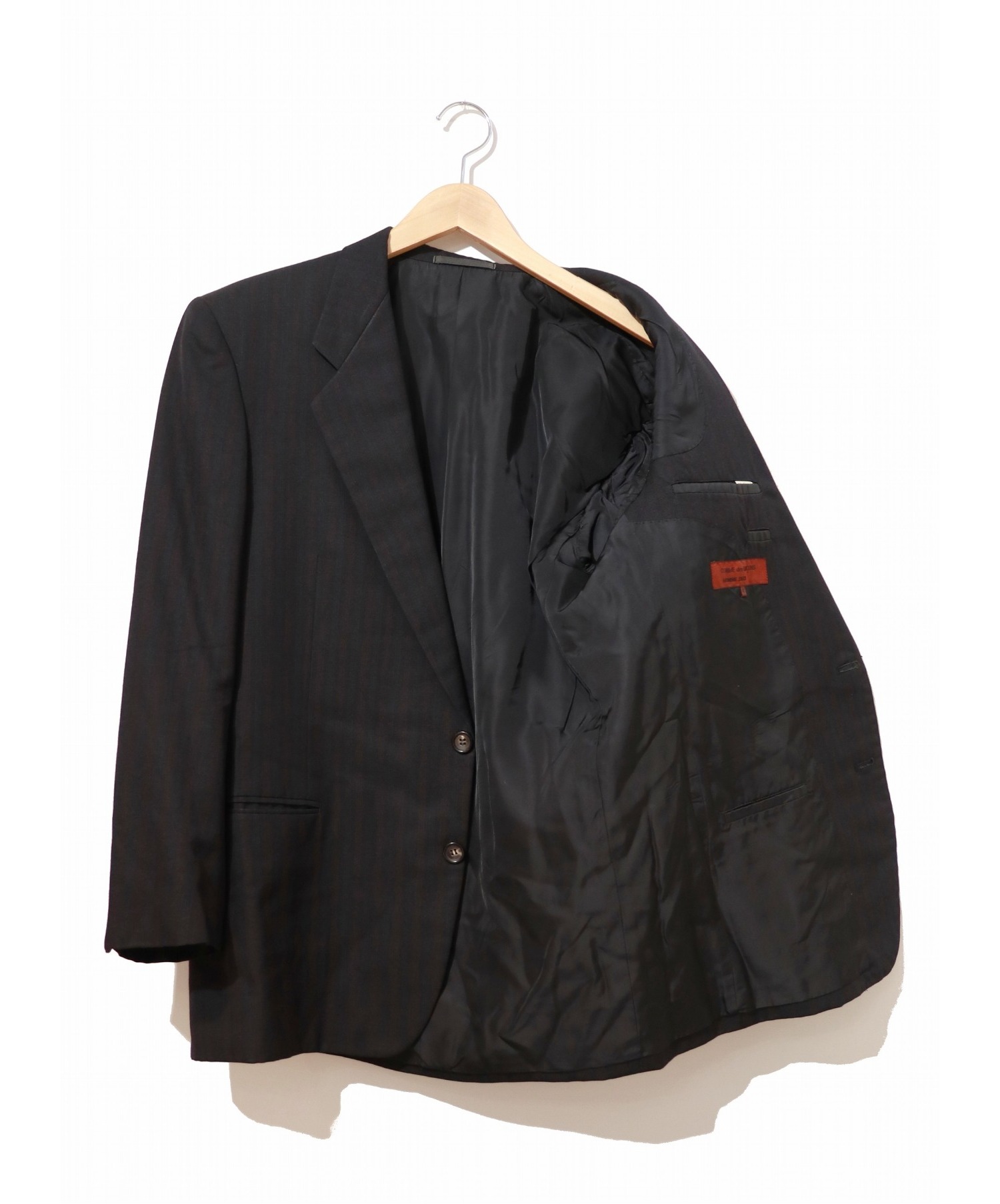 COMME des GARCONS HOMME DEUX (コムデギャルソンオムドゥ) 90’sストライプテーラードジャケット ブラック サイズ:M  AD1993・90'sオールド・アーカイブイギャルソン