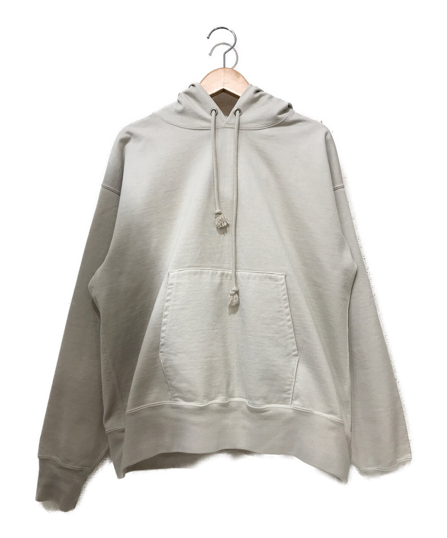 AURALEE (オーラリー) ORGANIC COTTON COMPACT SWEAT P/O PARKA ベージュ