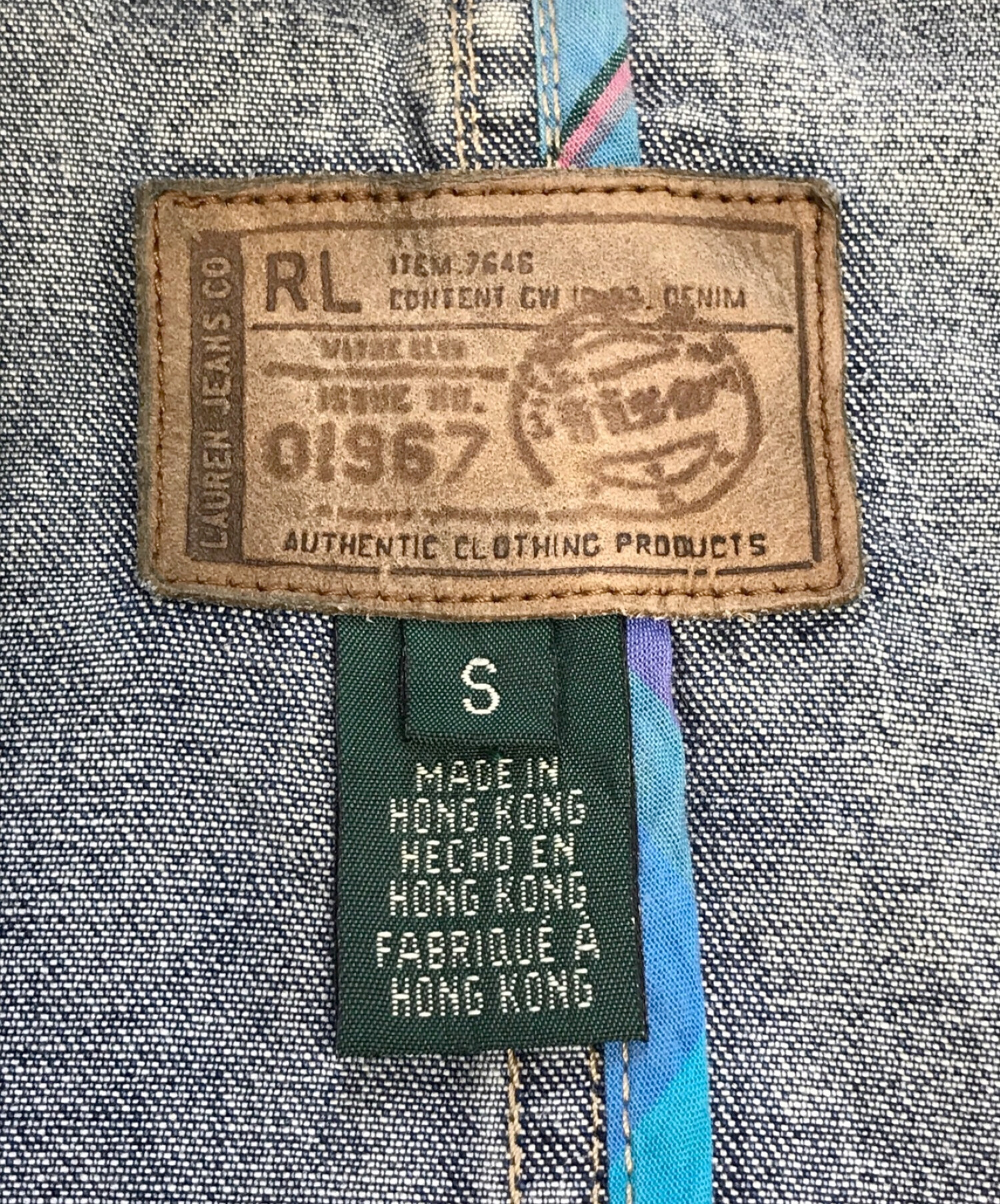 RALPH LAUREN JEANS (ラルフローレンジーンズ) [古着]デニムダッフルコート インディゴ サイズ:S