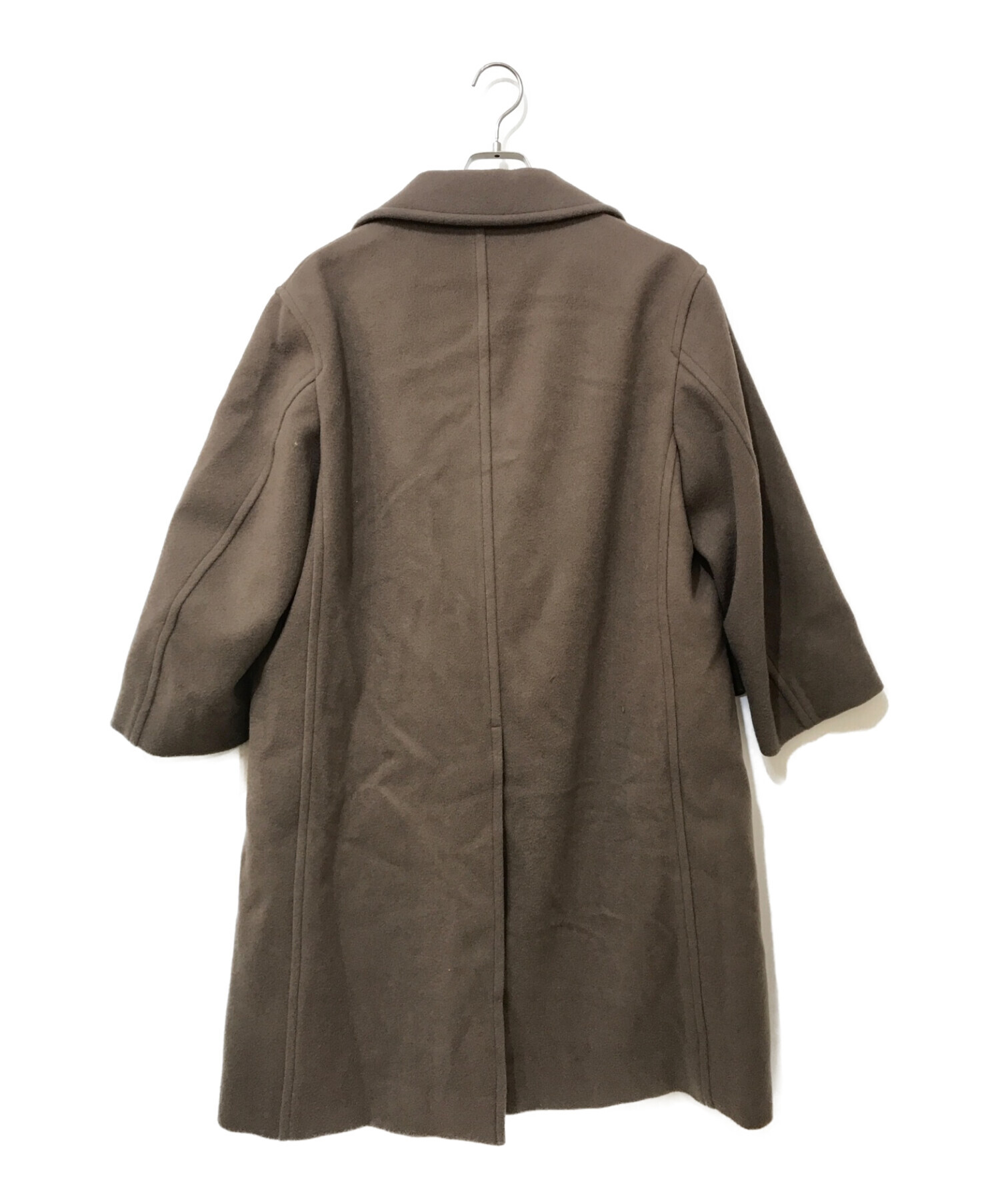 中古・古着通販】LIDnM (リドム) SUPER140s OFFICER COAT ブラウン