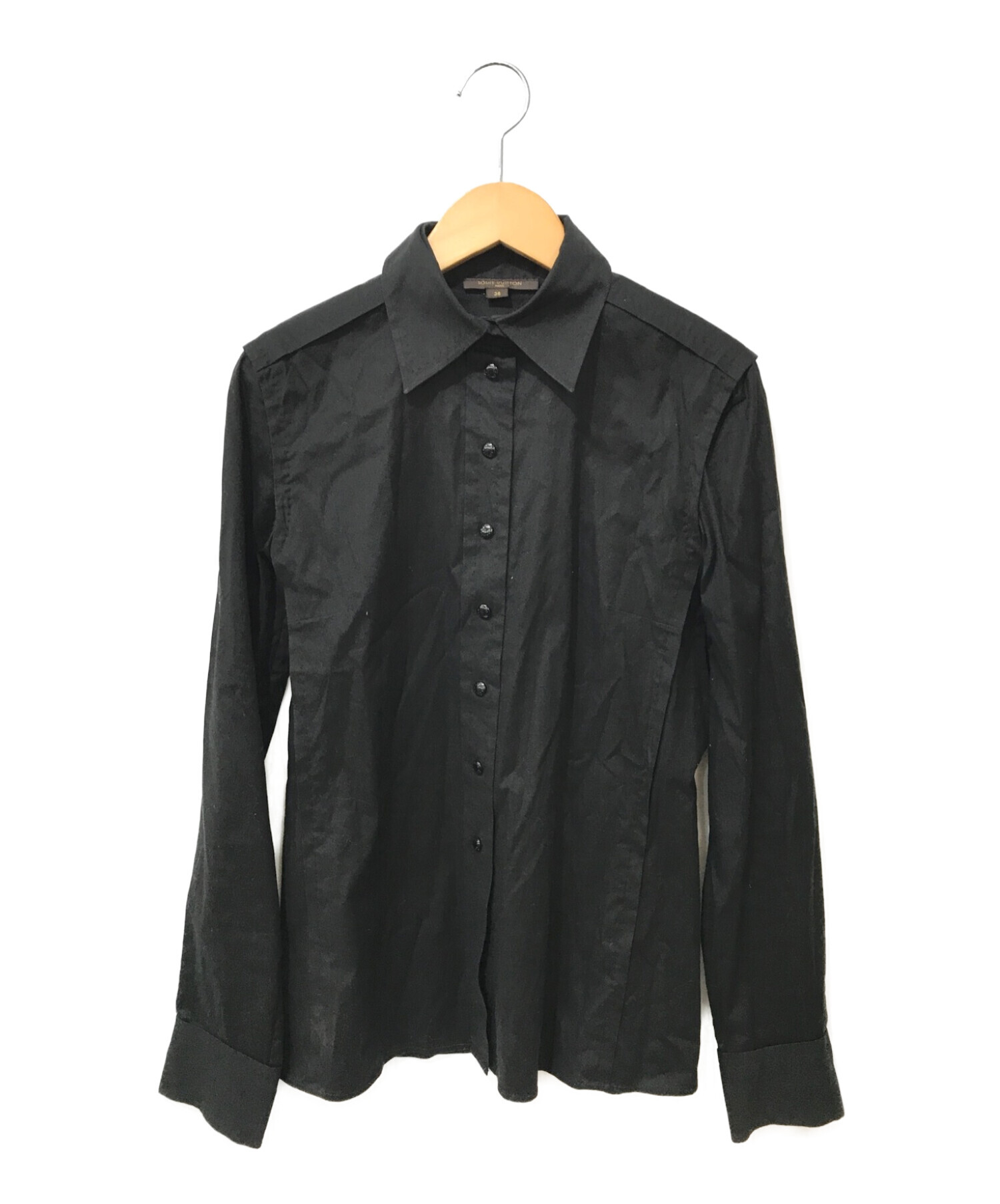 LOUIS VUITTON (ルイ ヴィトン) ドレスシャツ ブラック サイズ:36