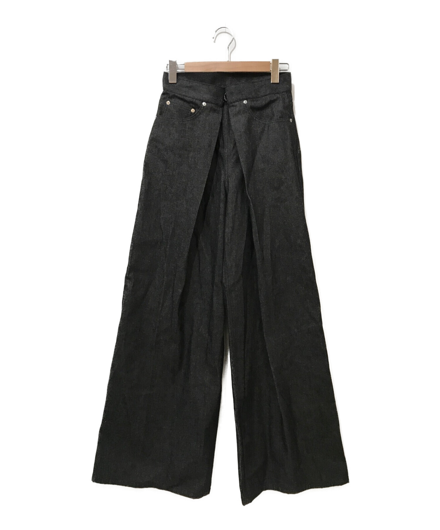 JOHN LAWRENCE SULLIVAN (ジョンローレンスサリバン) Rigid Denim Wide Pants /  リジッドデニムワイドパンツ グレー サイズ:M