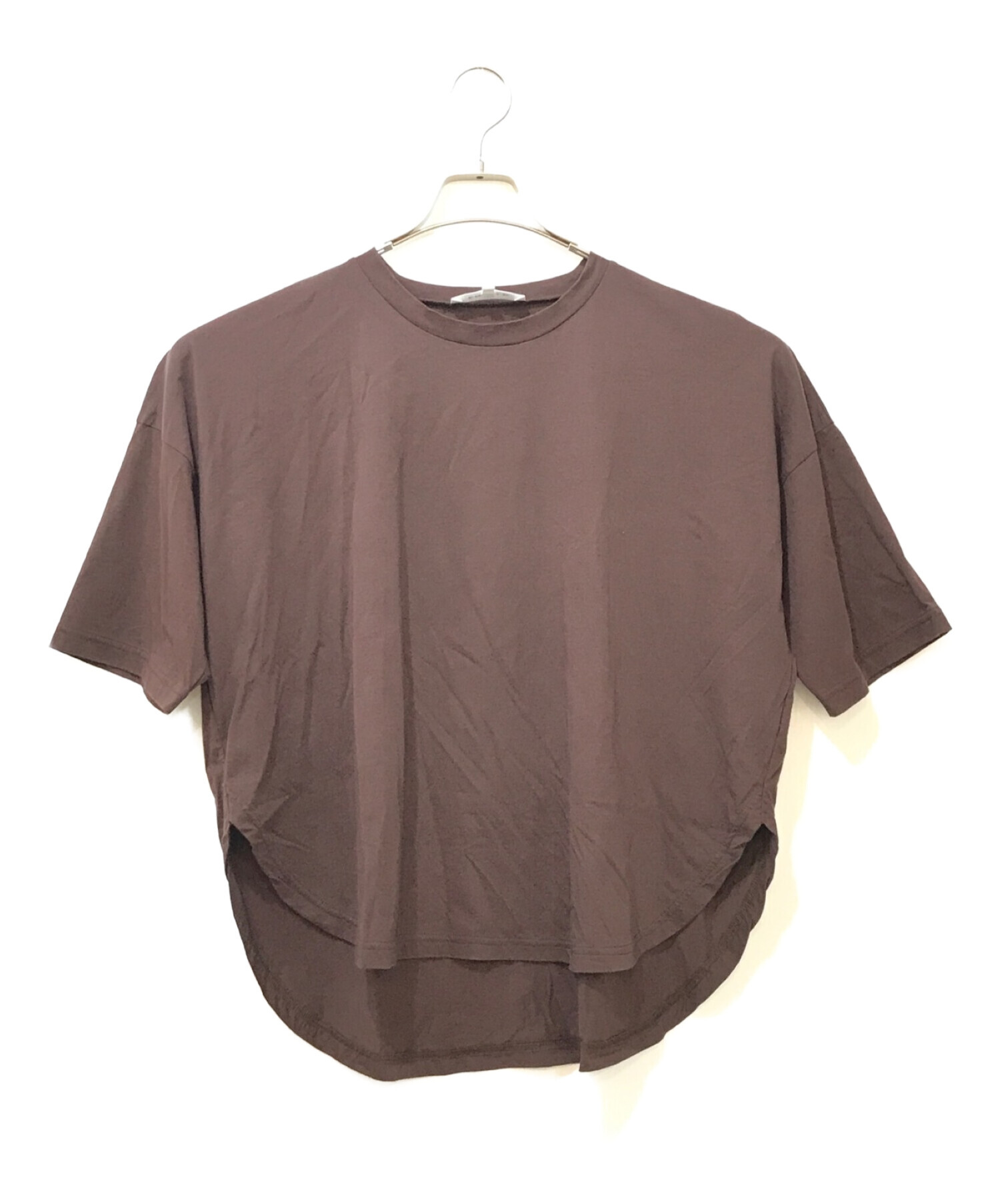 中古・古着通販】ENFOLD (エンフォルド) Tシャツ ブラウン サイズ:M