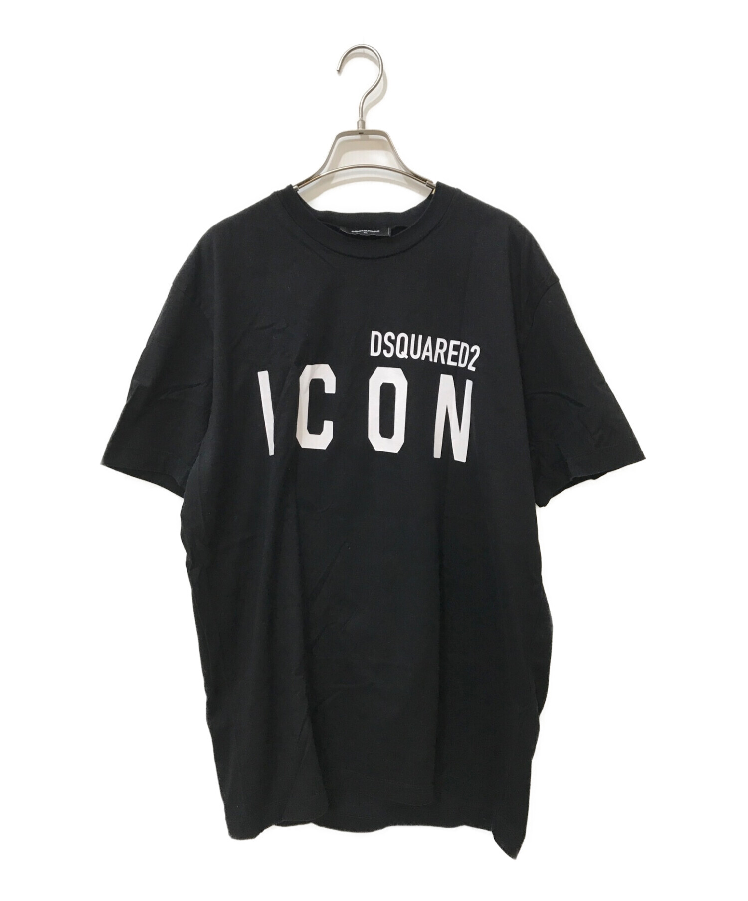 DSQUARED2 (ディースクエアード) ICON ロゴTシャツ ブラック サイズ:XL